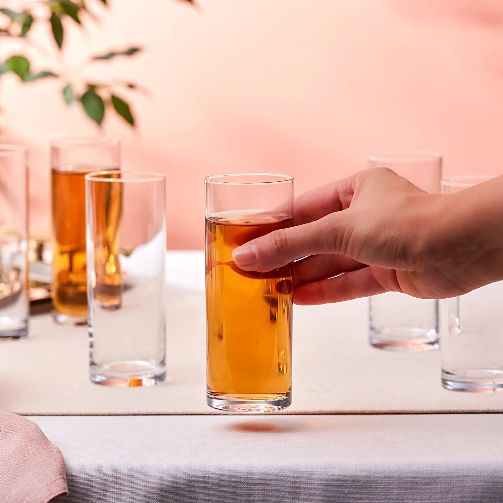 Karaca Saki 6-Piece Highball Glass Set, 195ml, Clear - Image 3