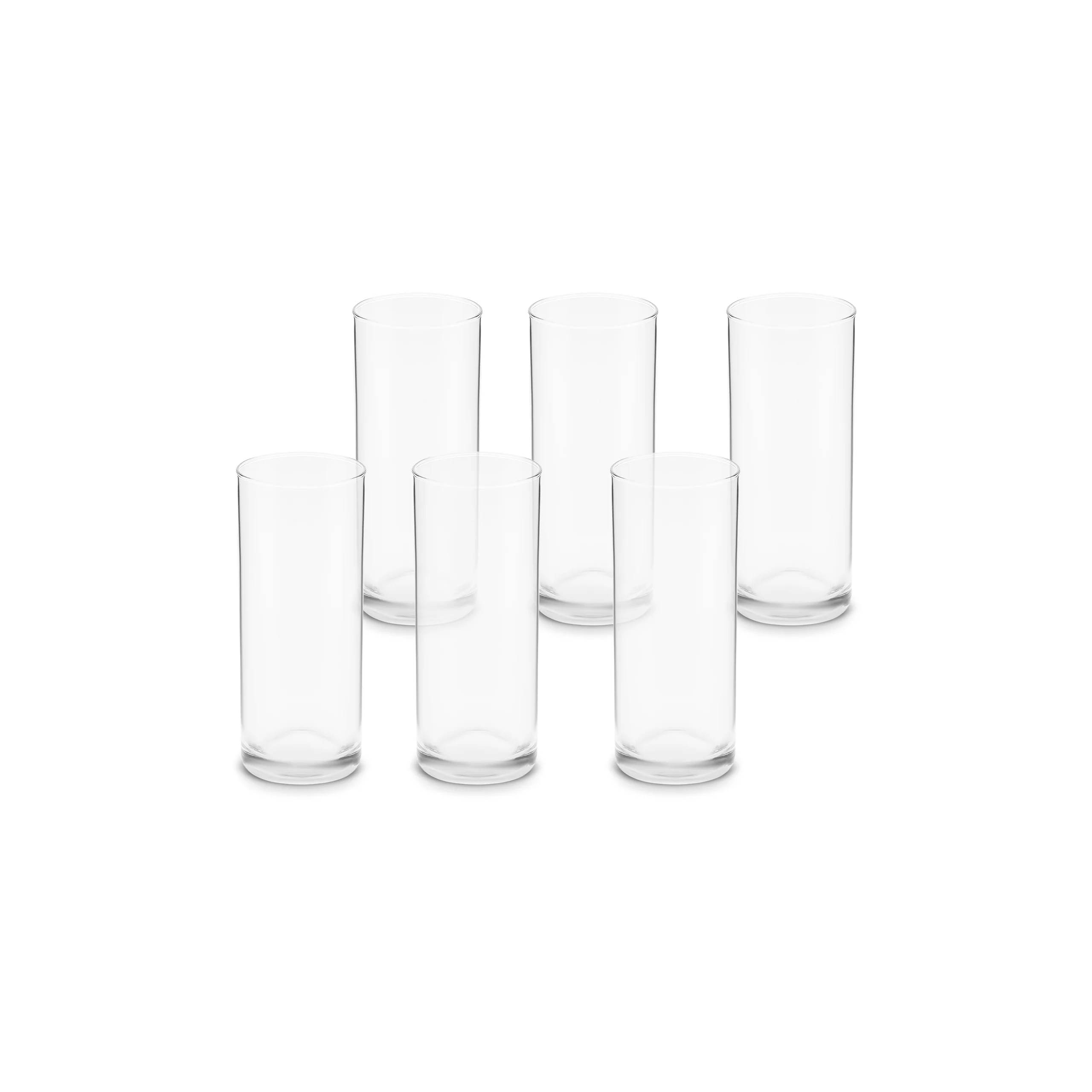 Karaca Saki 6-Piece Highball Glass Set, 195ml, Clear - Image 5