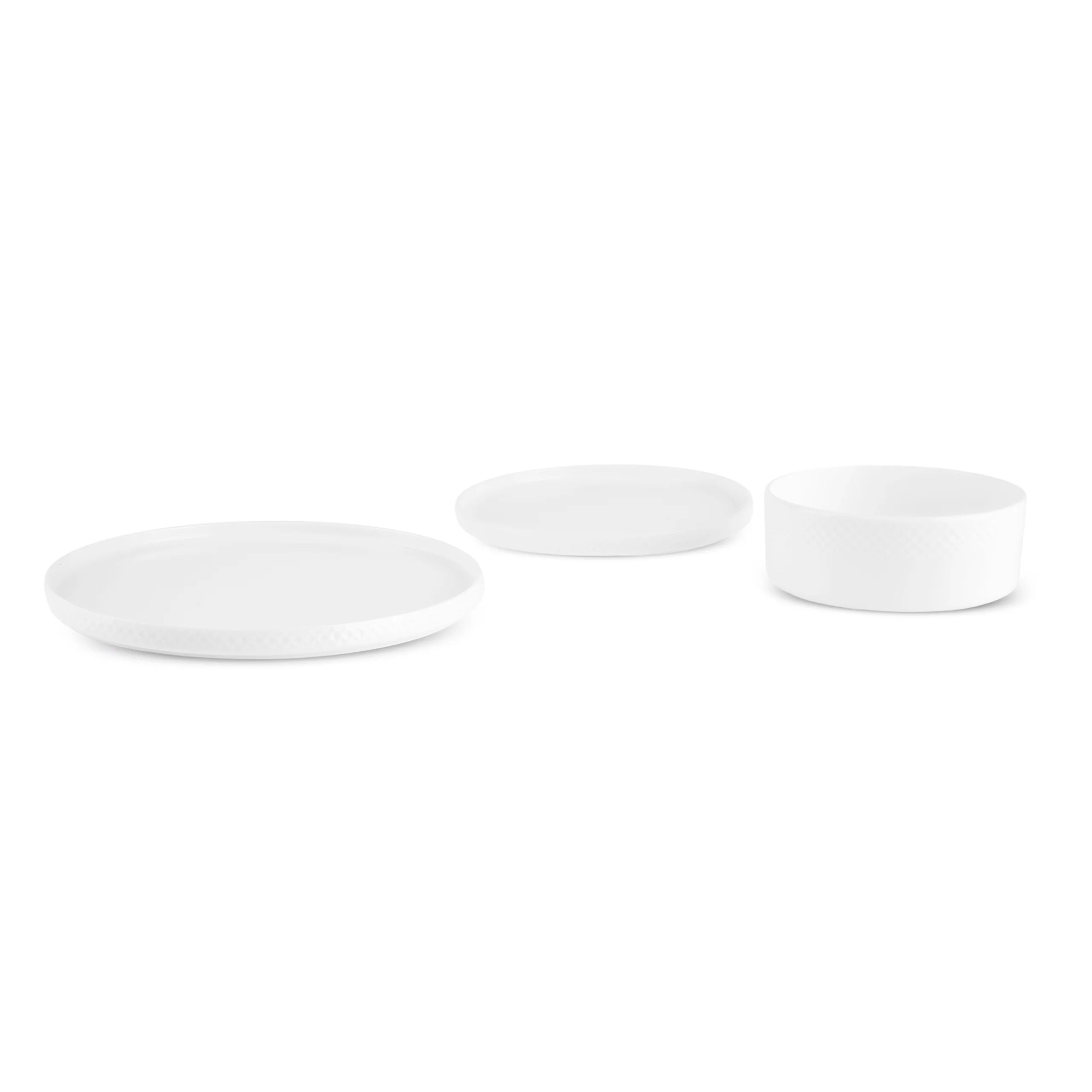 Karaca Salvare Diamond 18-Piece Bone China Dinner Set for 6 People, White - Image 12