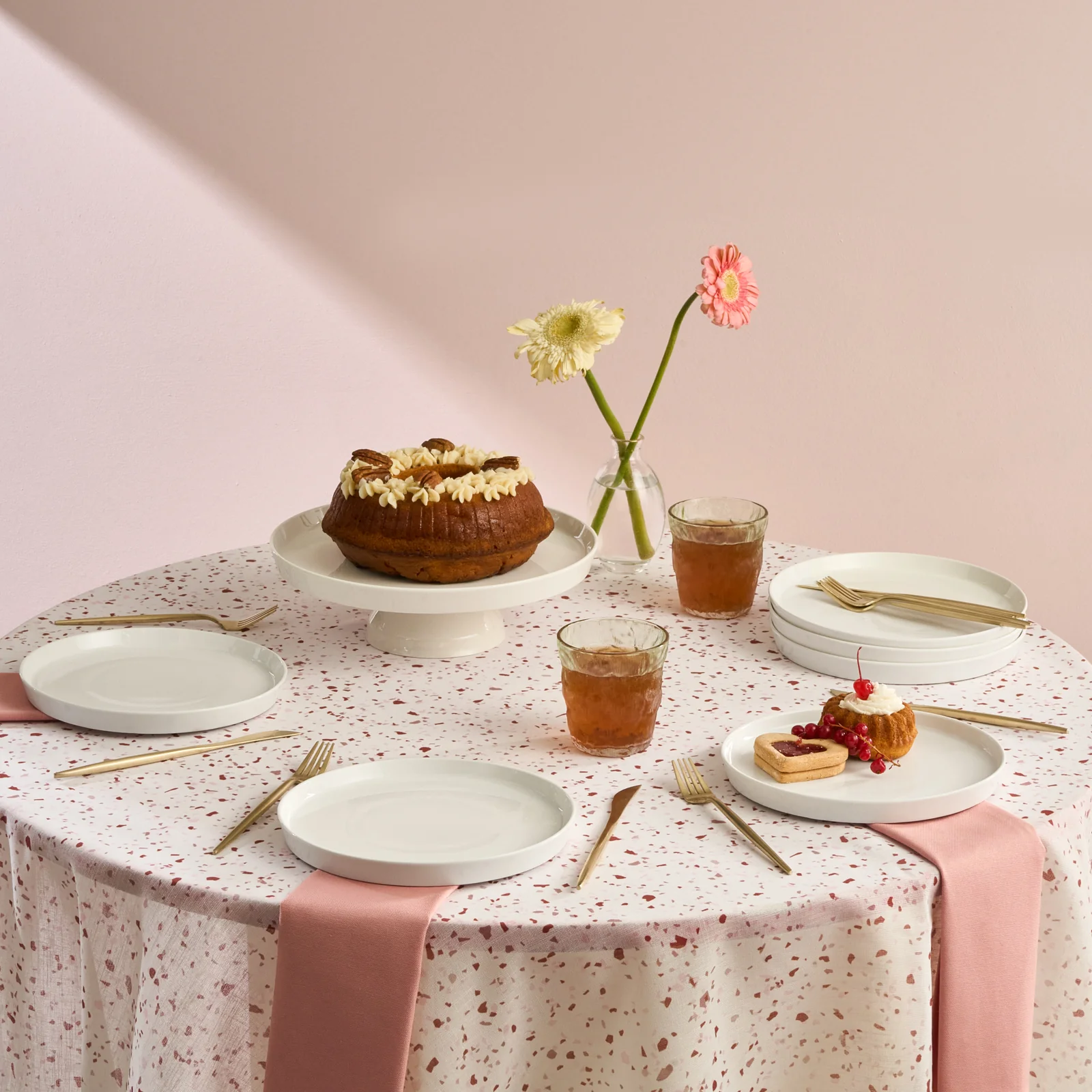 Karaca Salvare 7-Piece Bone China Serveware Set for 6 People, White - Image 2