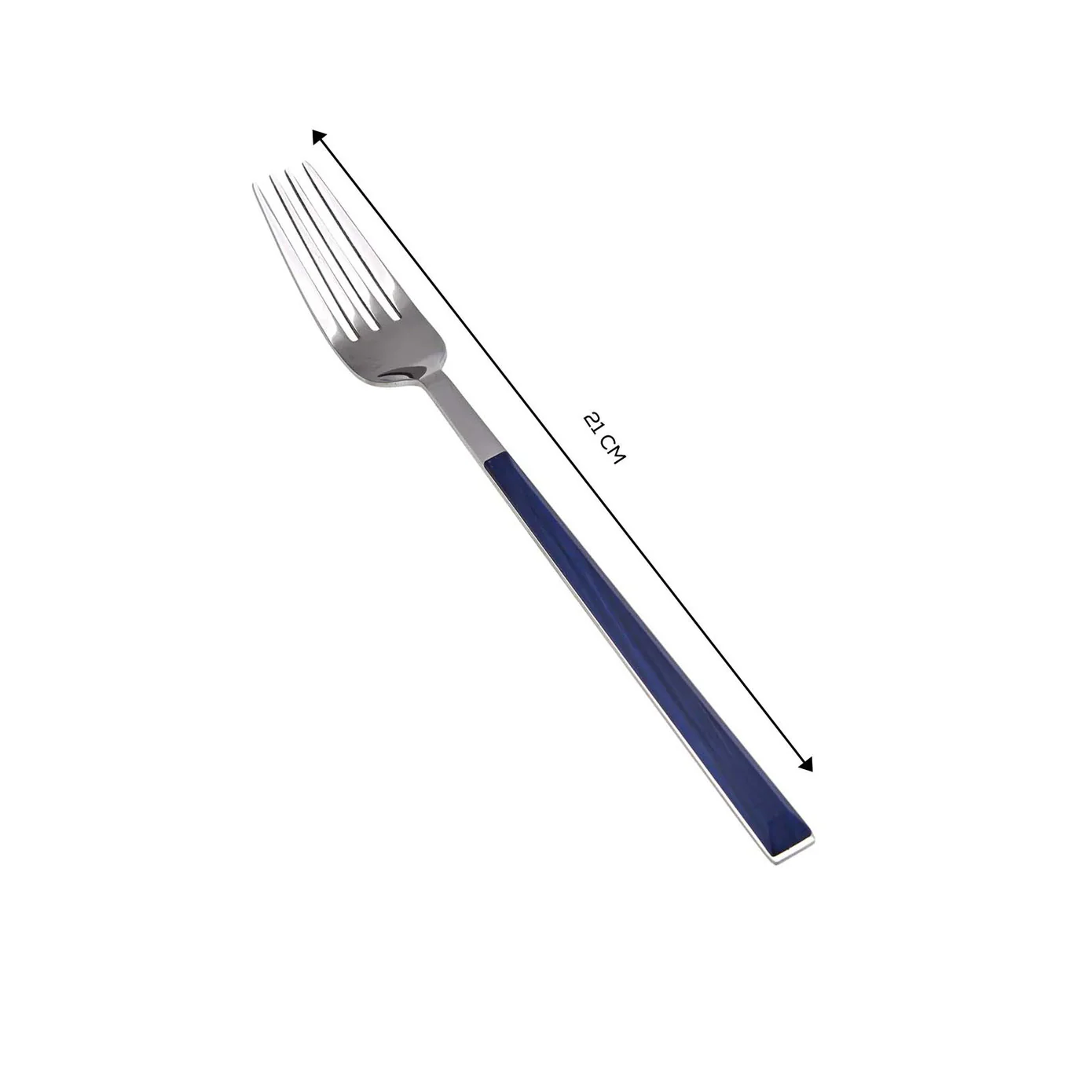 Karaca Salzburg Stainless Steel Table Fork, 21cm, Indigo Silver - Image 4