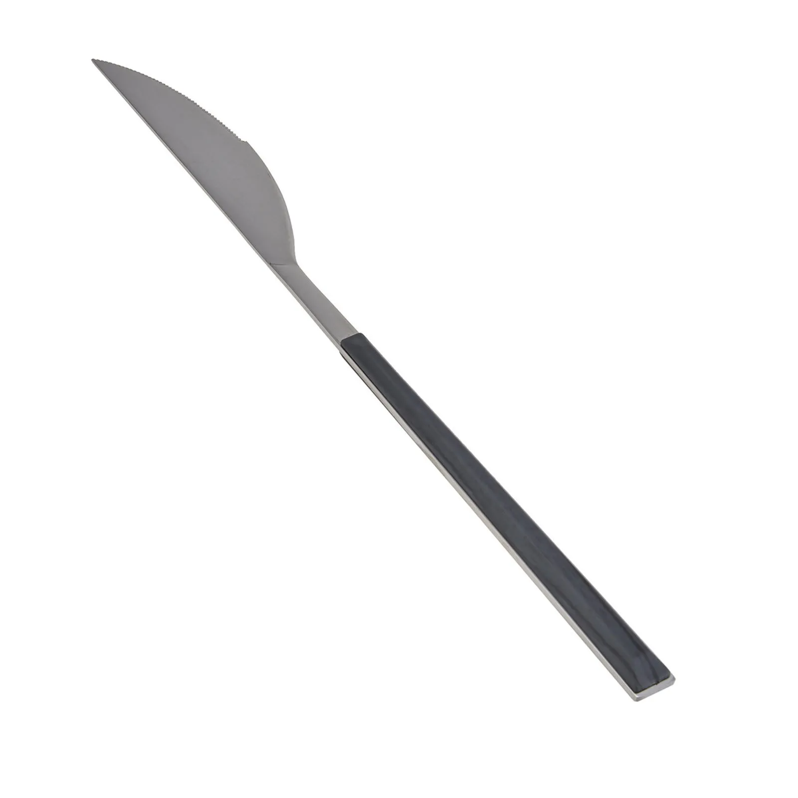 Karaca Salzburg Stainless Steel Table Knife, 22.5cm, Anthracite Silver