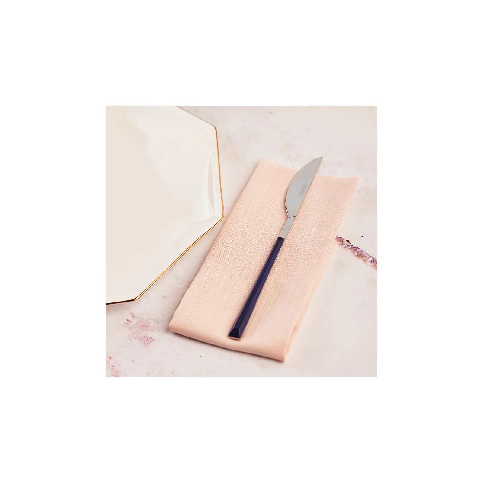 Karaca Salzburg Stainless Steel Table Knife, 22.5cm, Indigo Silver - Image 2