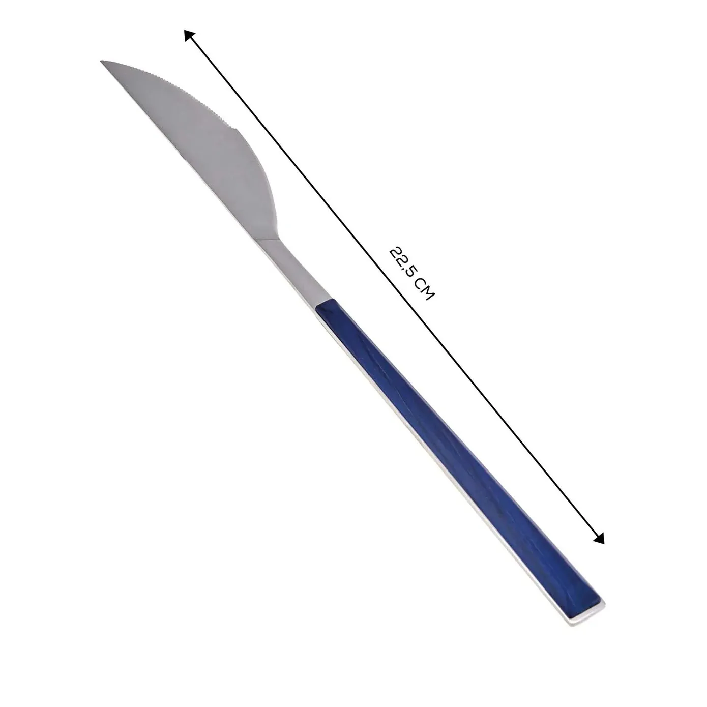 Karaca Salzburg Stainless Steel Table Knife, 22.5cm, Indigo Silver - Image 4