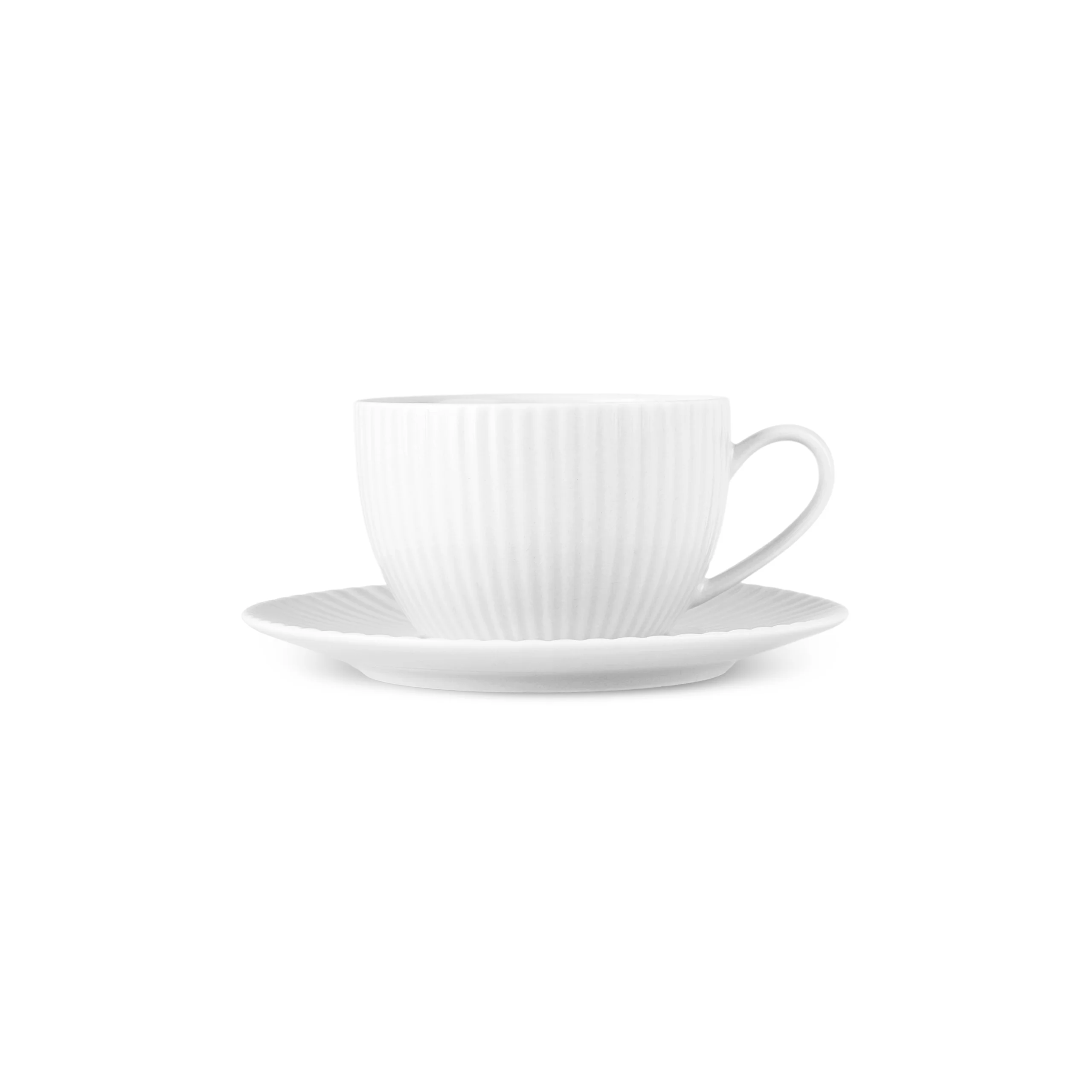 Karaca Seashell 12 Piece Porcelain Tea Cup and Saucer Set for 6 People, 200ml, White - Image 7