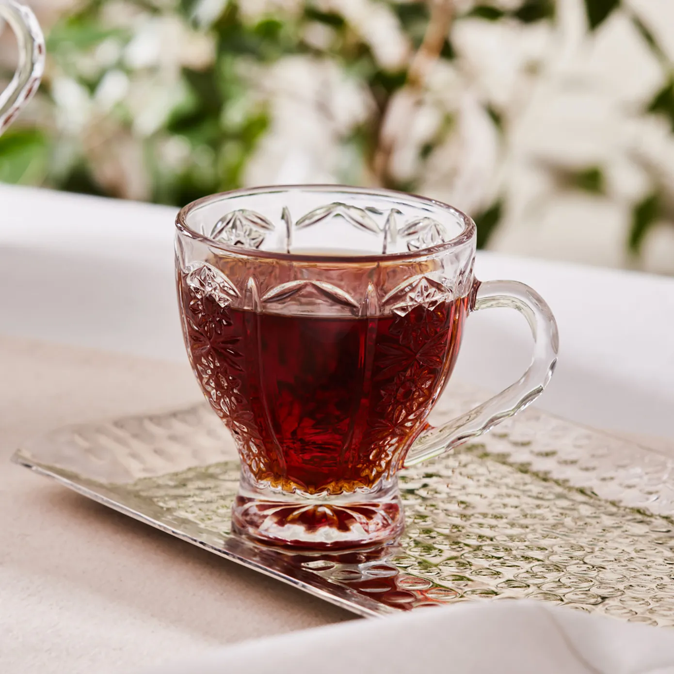 Karaca Seda 6-Piece Glass Tea Cup Set, 180ml, Clear - Image 4