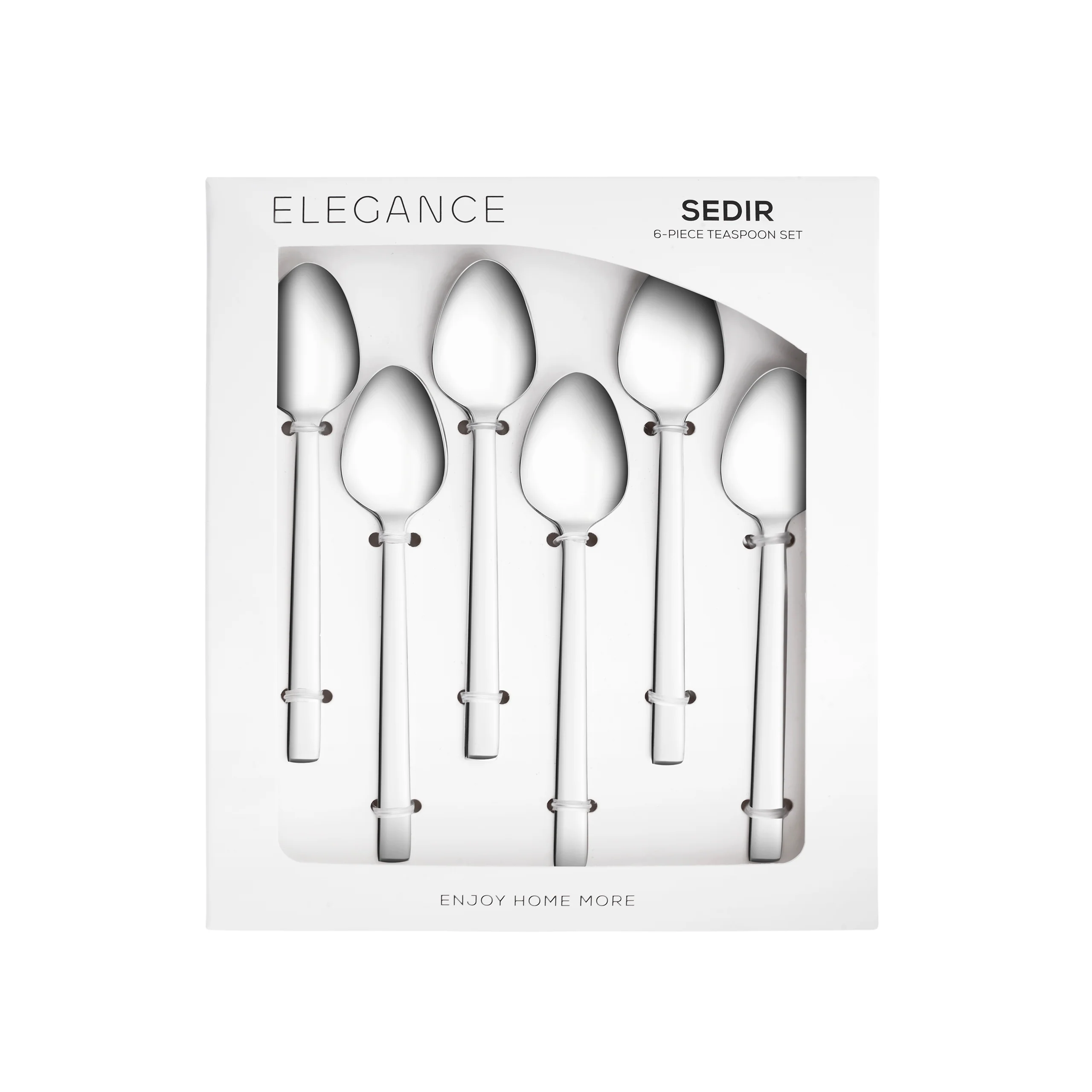 Karaca Sedir 6-Piece Stainless Steel Tea Spoon, Silver - Image 6