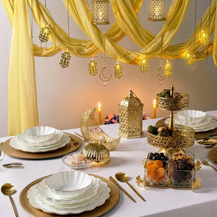 Karaca Sema Candle Holder, Gold - Image 3