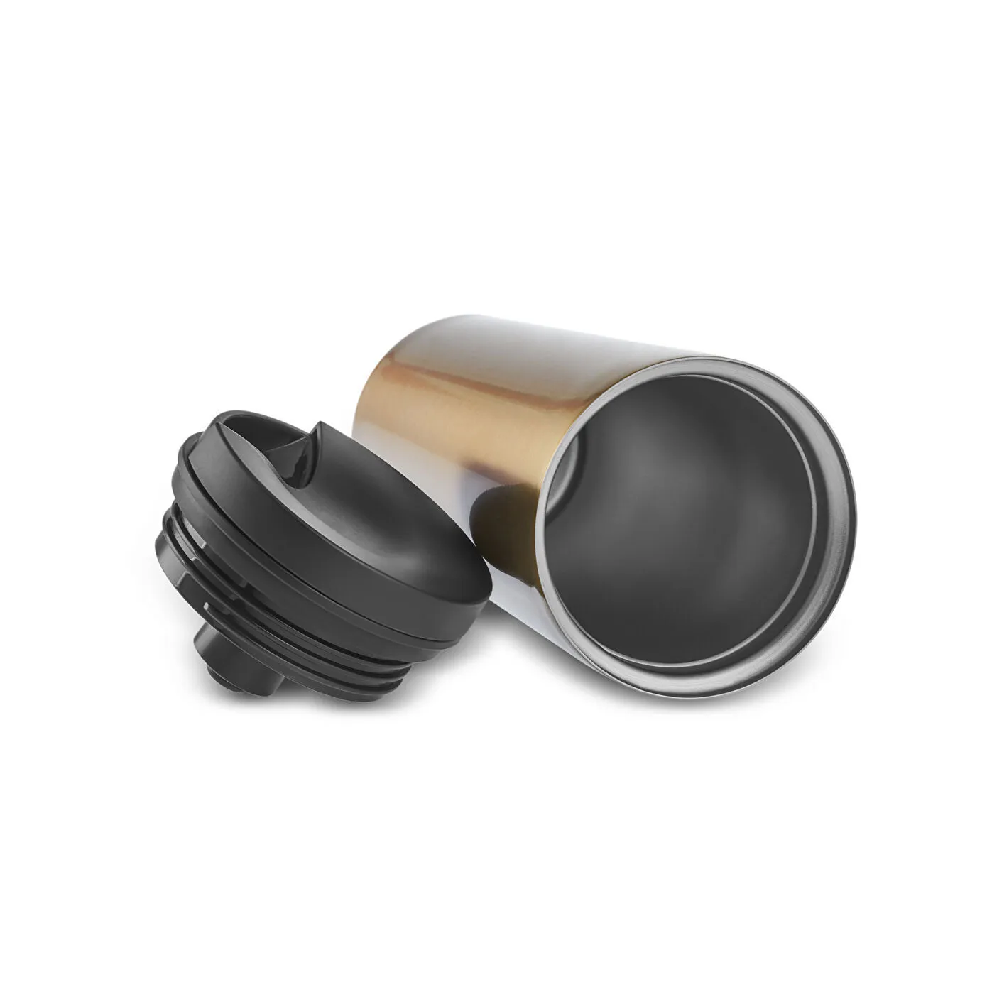 Karaca Sheeny Stainless Steel Leak-Proof Flask, 450ml, Gold - Image 3