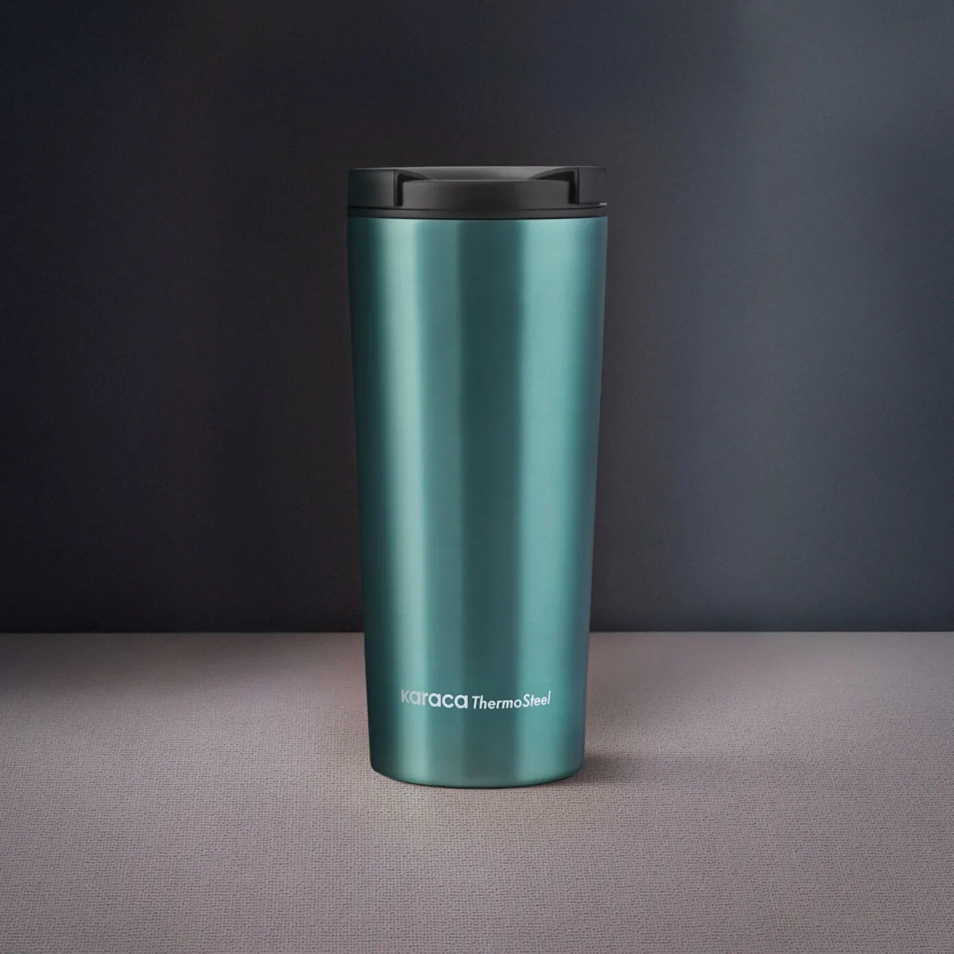 Karaca Sheeny Stainless Steel Leak-Proof Flask, 450ml, Green