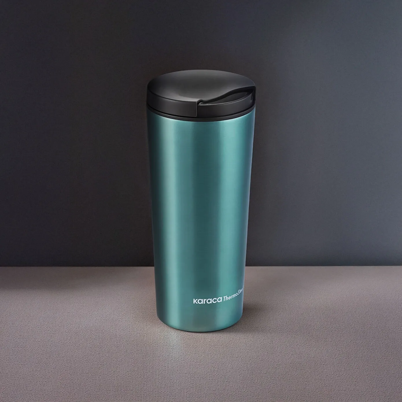 Karaca Sheeny Stainless Steel Leak-Proof Flask, 450ml, Green - Image 2