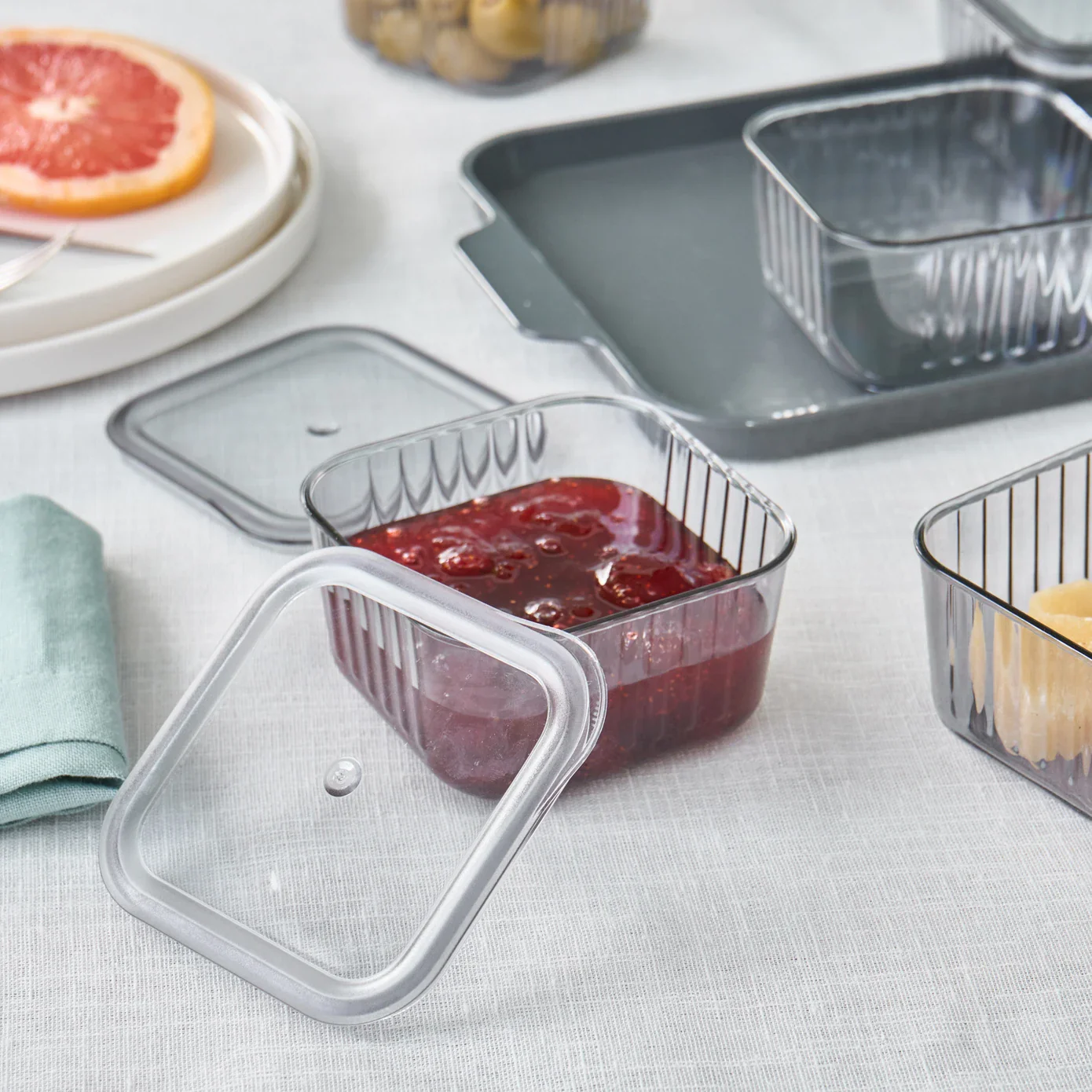 Karaca Sienna 6 Piece Breakfast Storage Container Set, Black - Image 4
