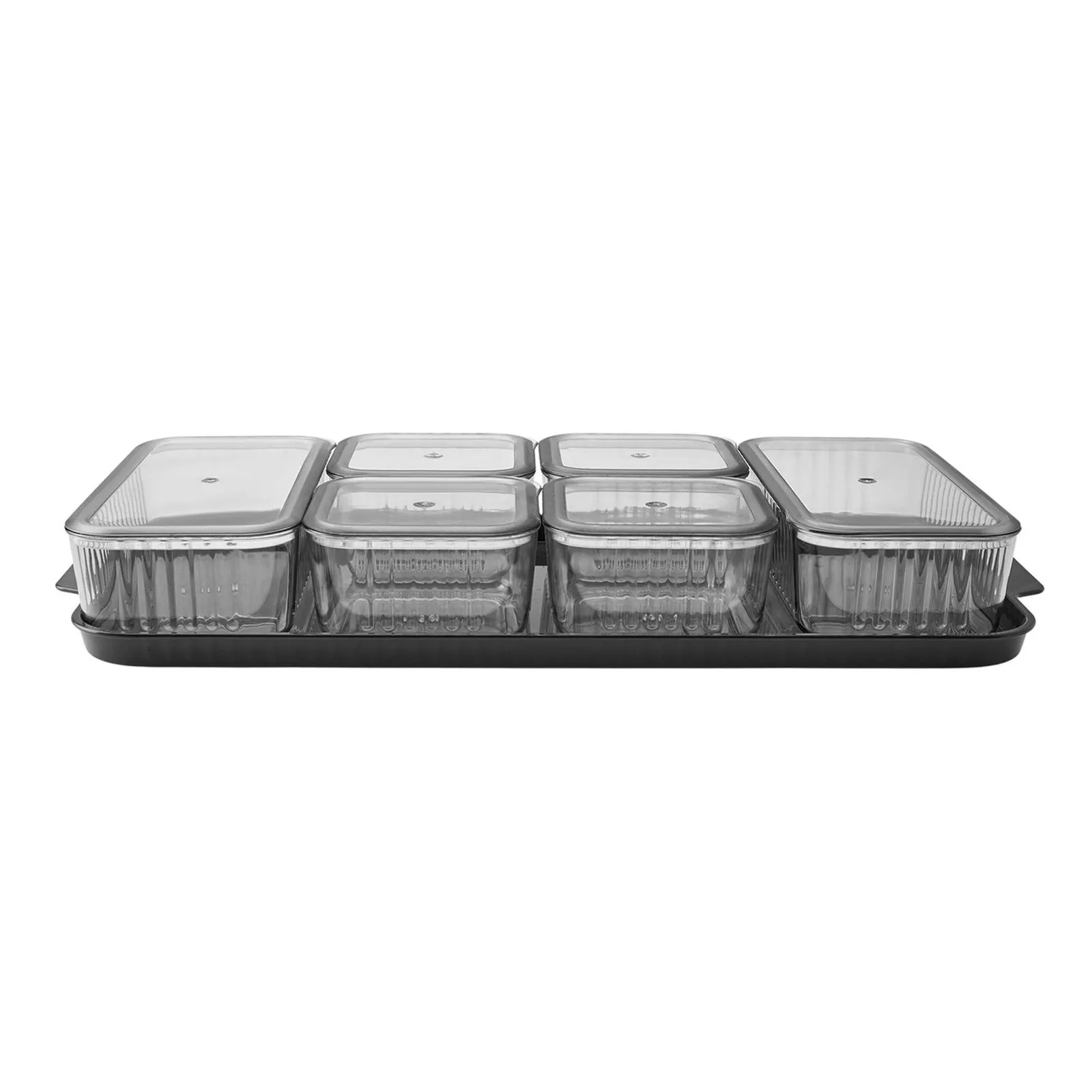 Karaca Sienna 6 Piece Breakfast Storage Container Set, Black - Image 5