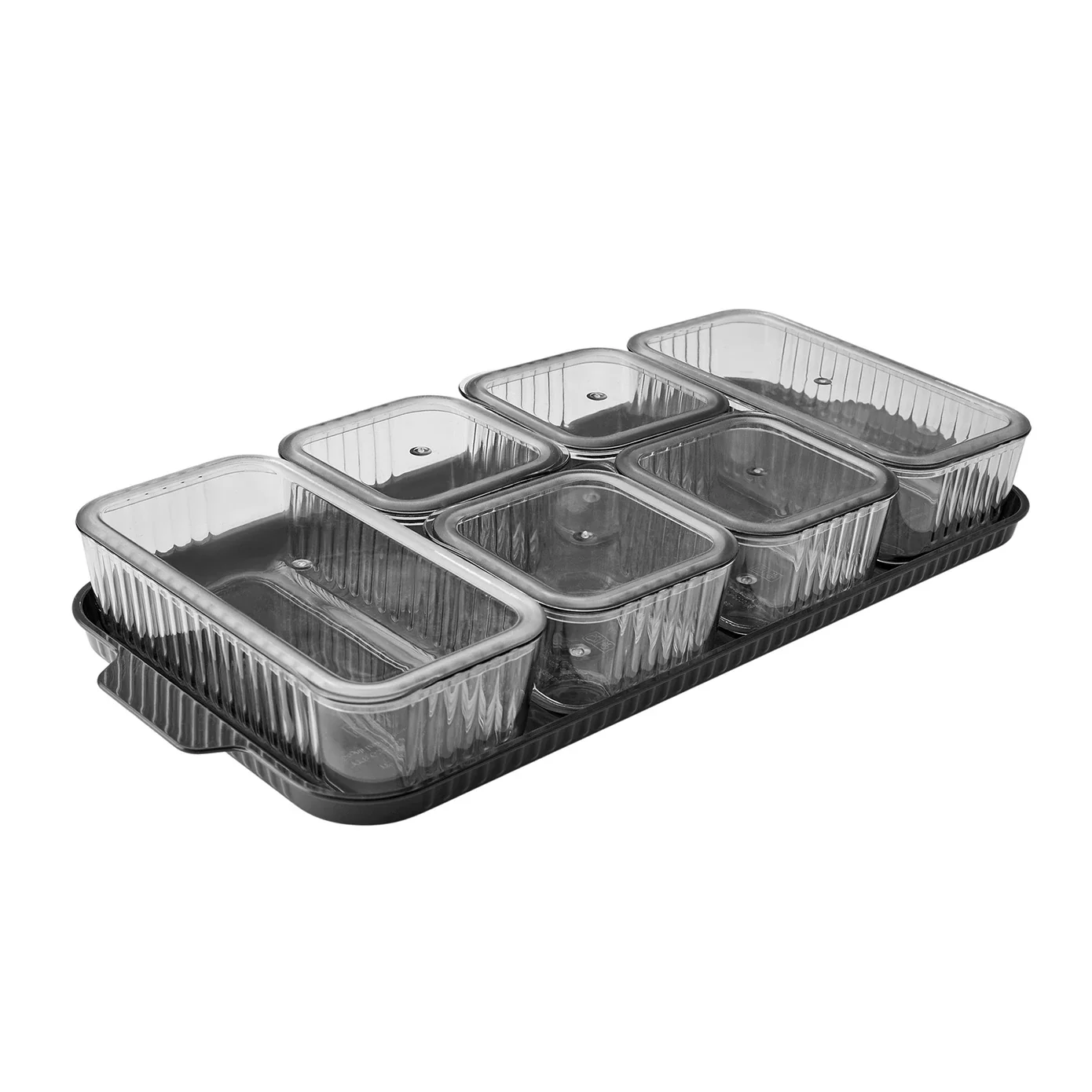 Karaca Sienna 6 Piece Breakfast Storage Container Set, Black - Image 6