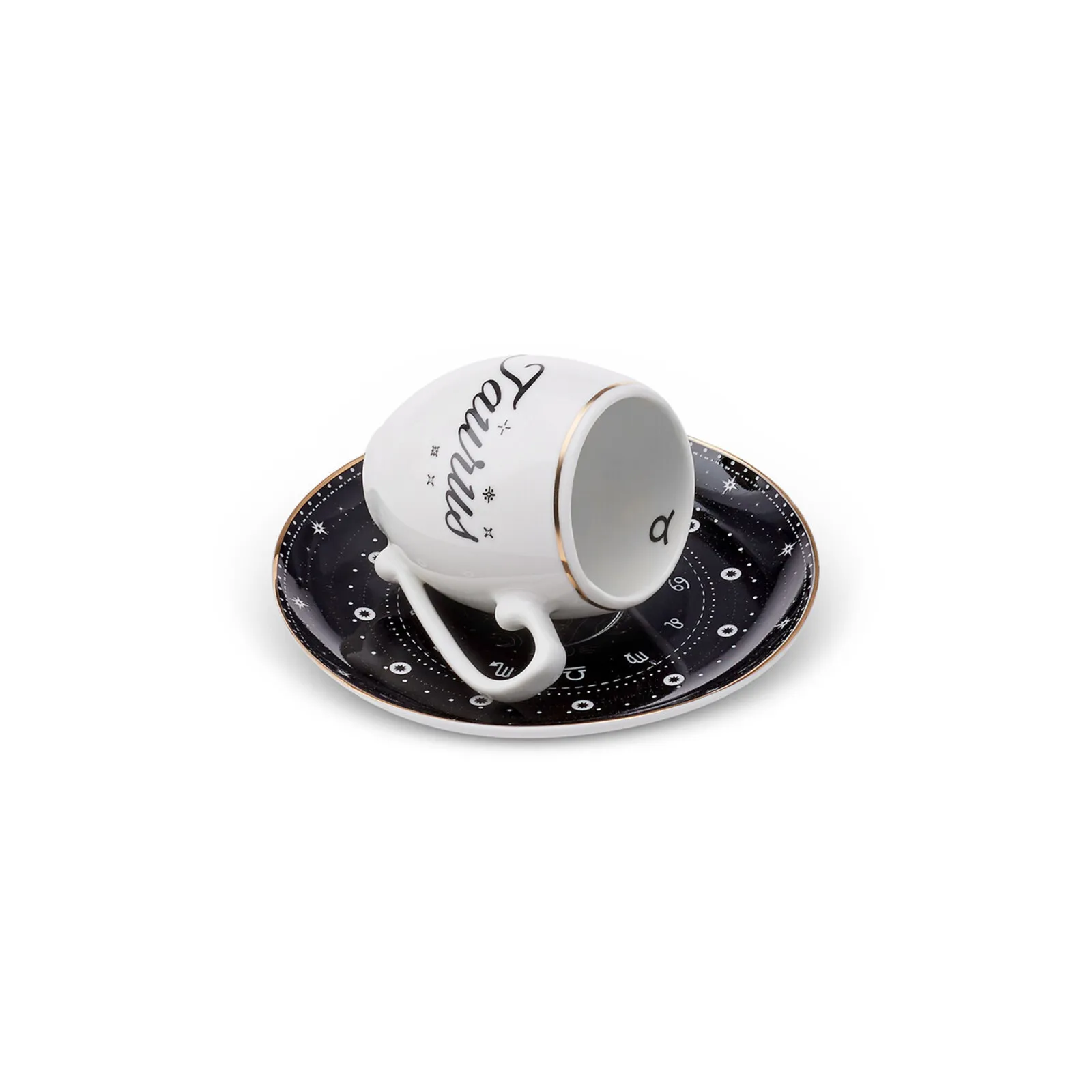 Karaca Signs of the Zodiac Taurus Porcelain Espresso Turkish Coffee Cup, 90ml, Multi - Image 5