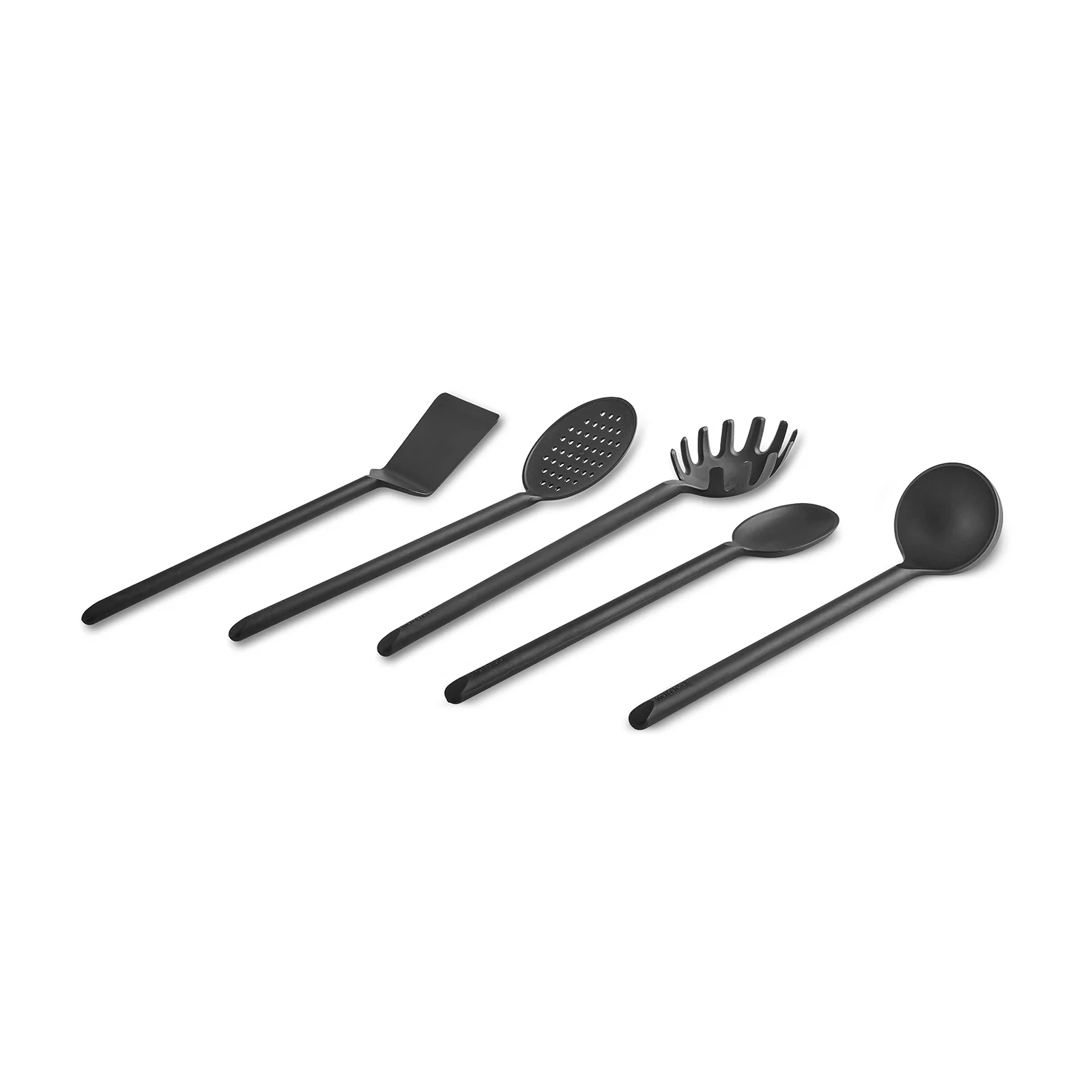 Karaca Simple 5-Piece Utensil Set, Black - Image 7