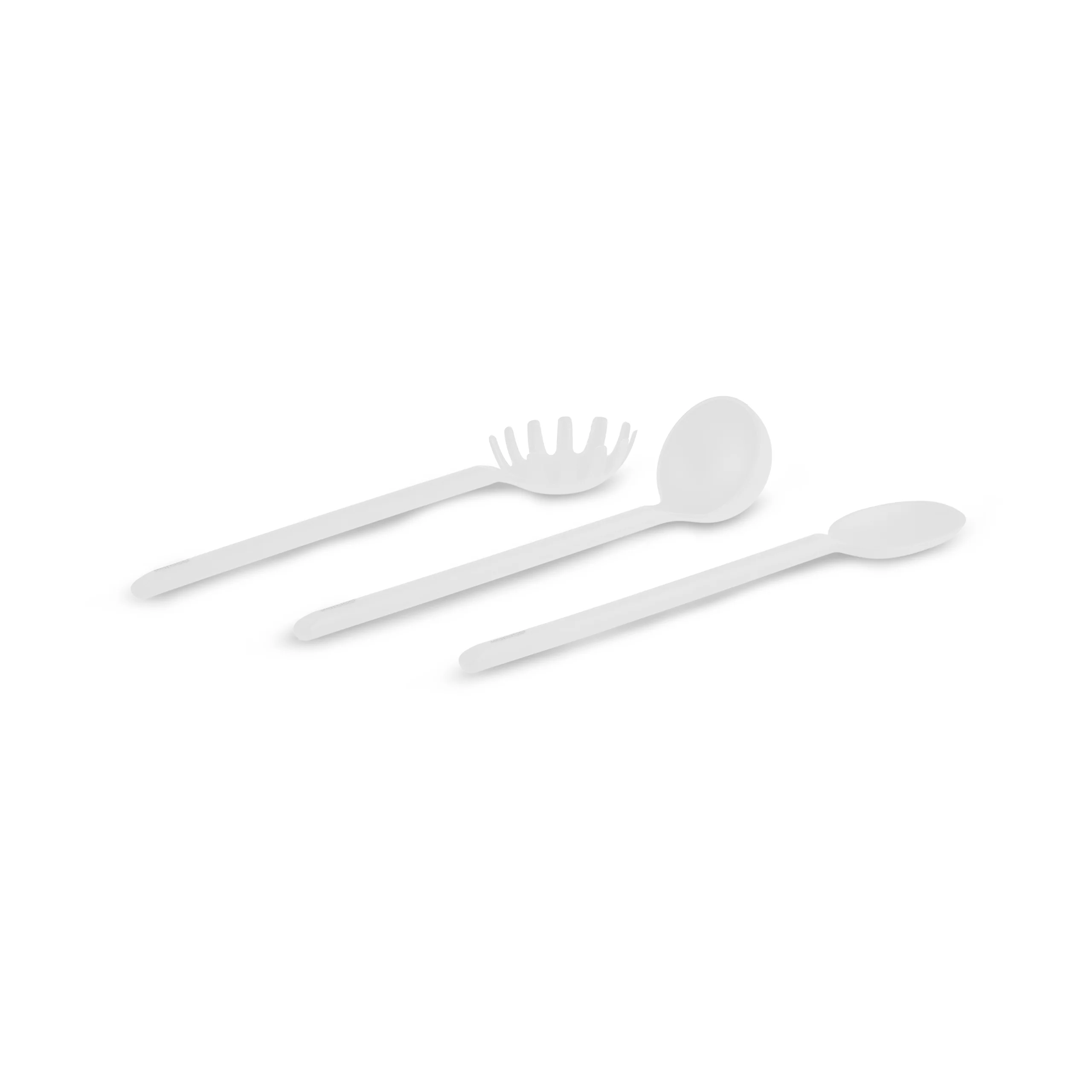 Karaca Simple 5-Piece Utensil Set, White - Image 11