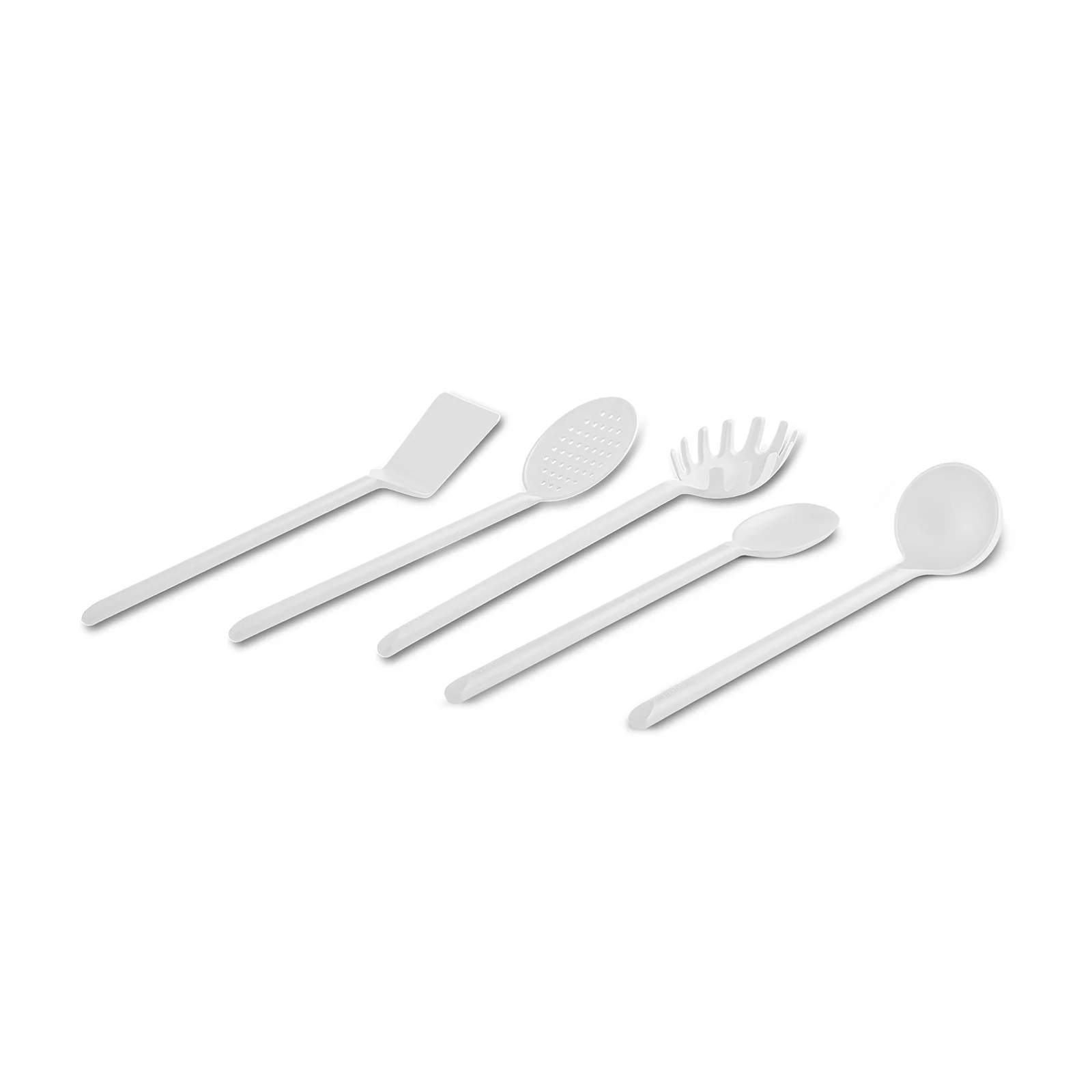 Karaca Simple 5-Piece Utensil Set, White - Image 9