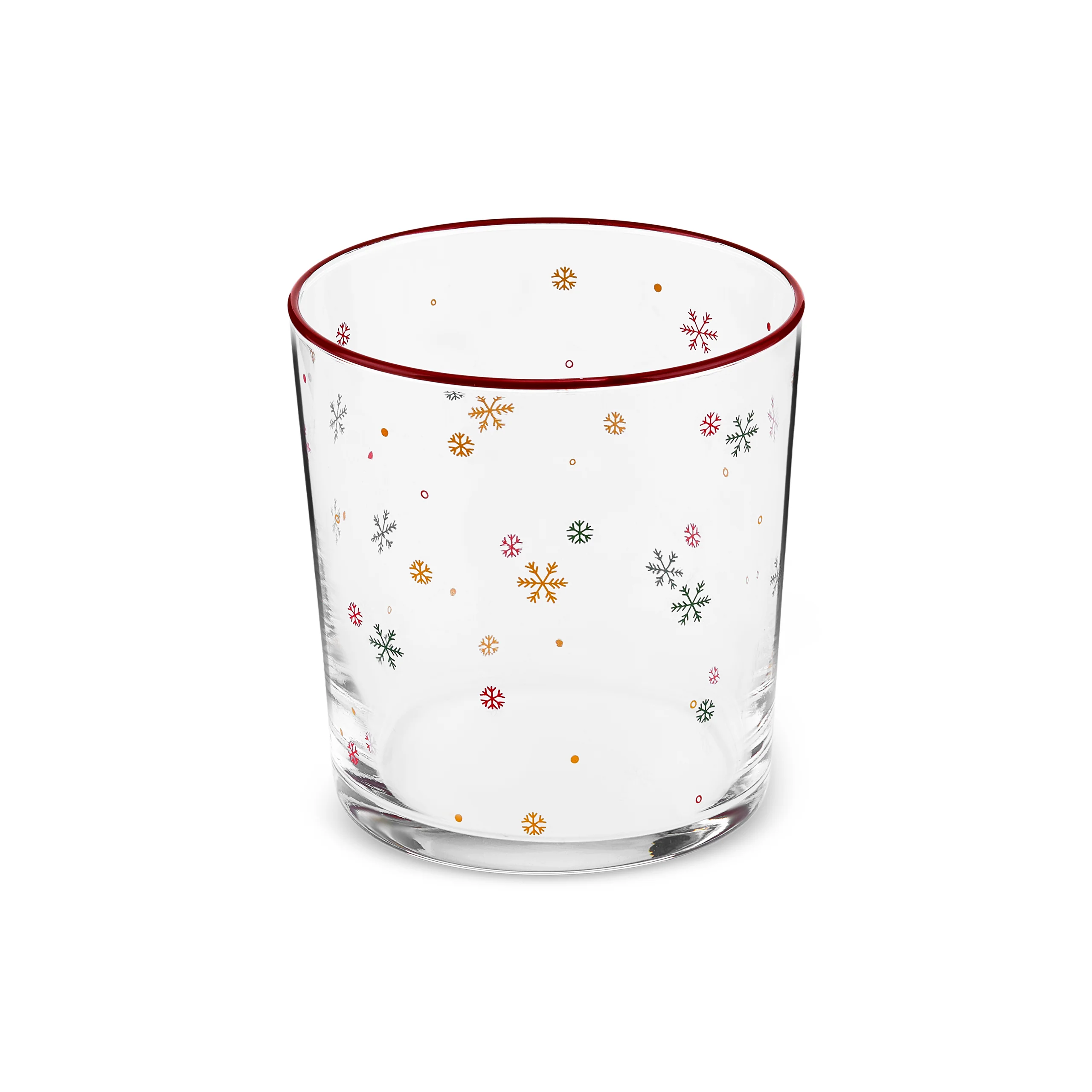 Karaca Home New Year Christmas 3-Piece Snowy Tumbler Glass Set, 380ml, Multi - Image 7