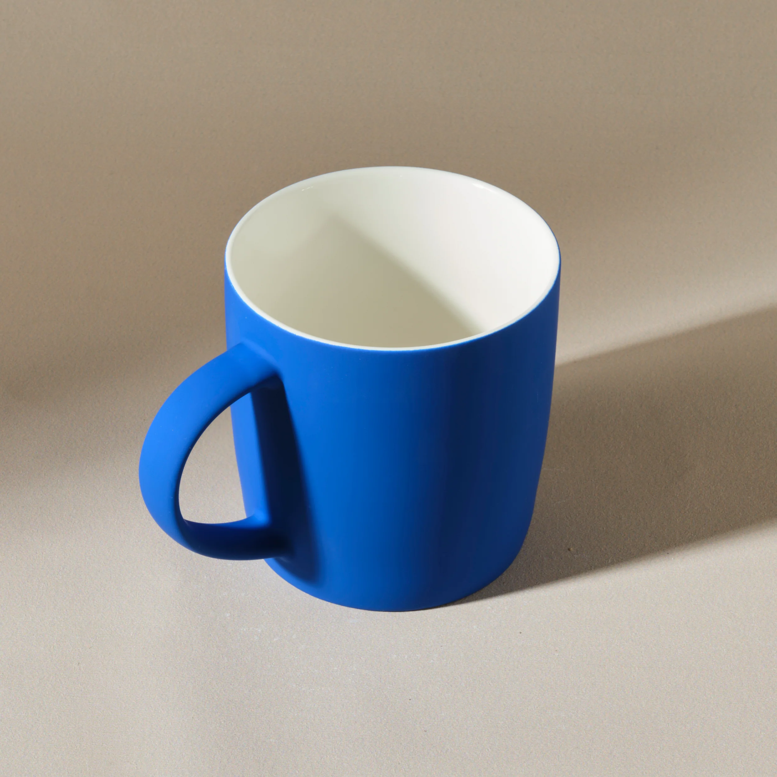 Karaca Soft Touch Porcelain Mug, 340ml, Navy Blue - Image 3