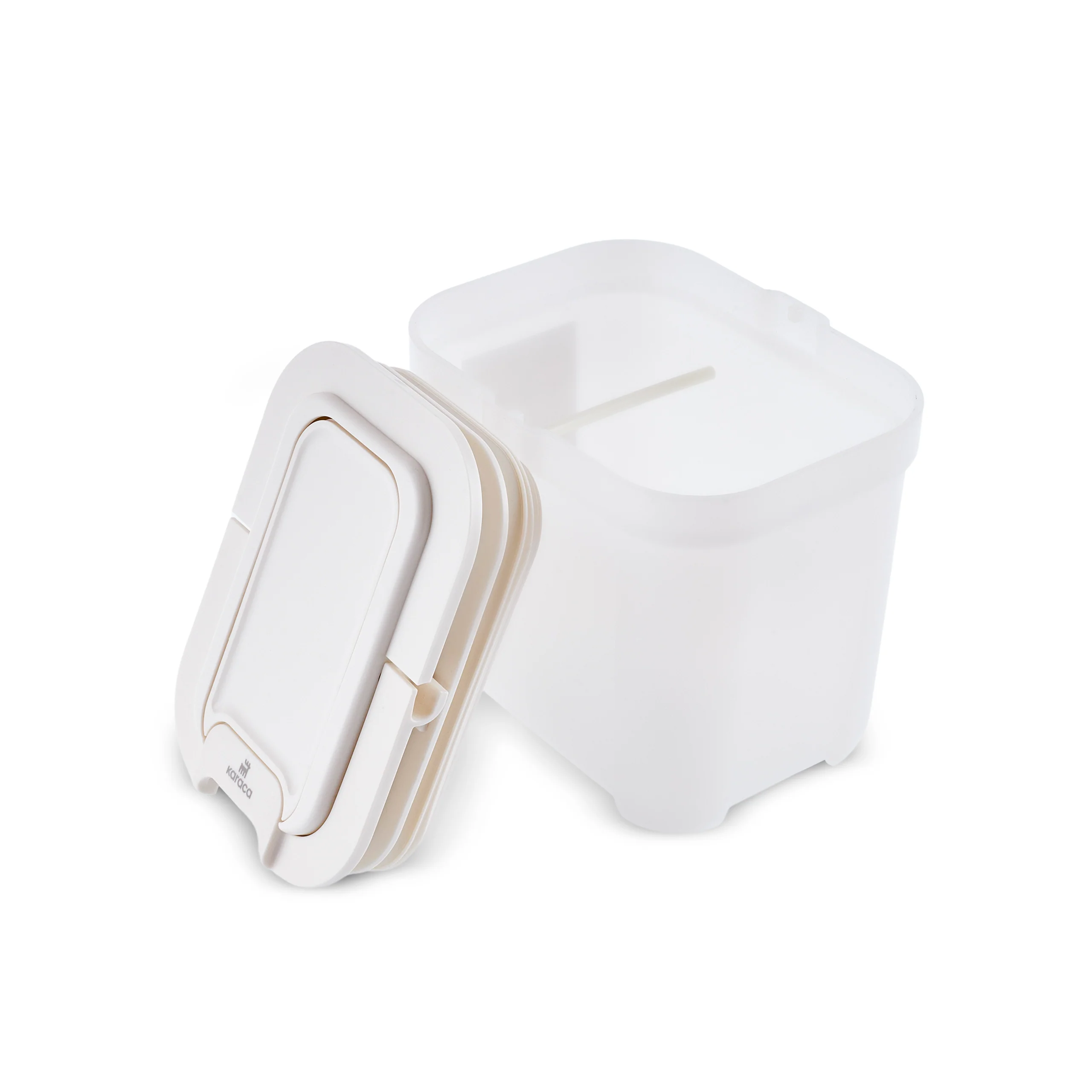 Karaca Spoonsafe Storage Container with Spoon, 1000ml, White - Image 6