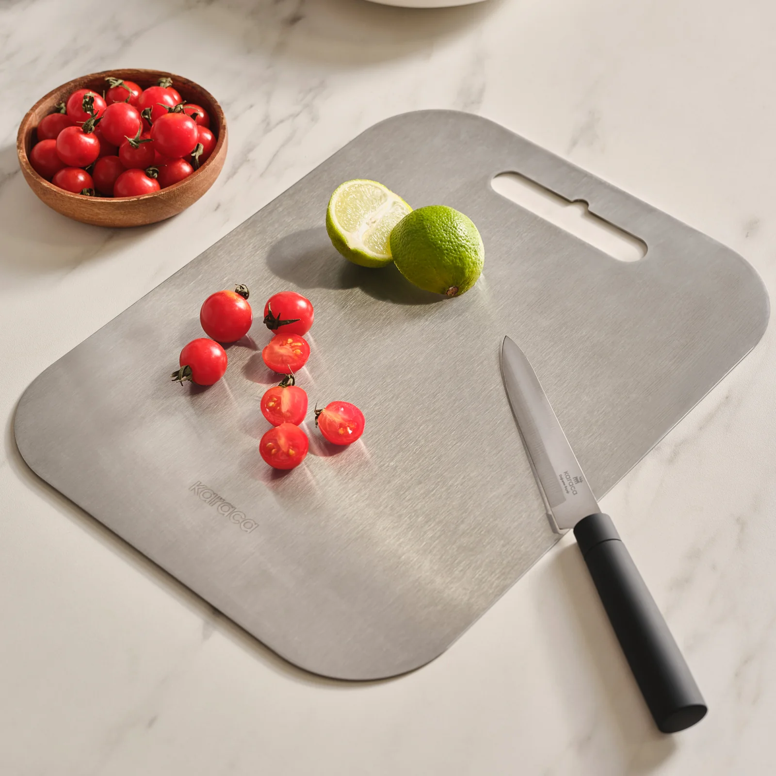 Karaca Stainless Steel Chopping Board, 26x34cm, Inox - Image 9