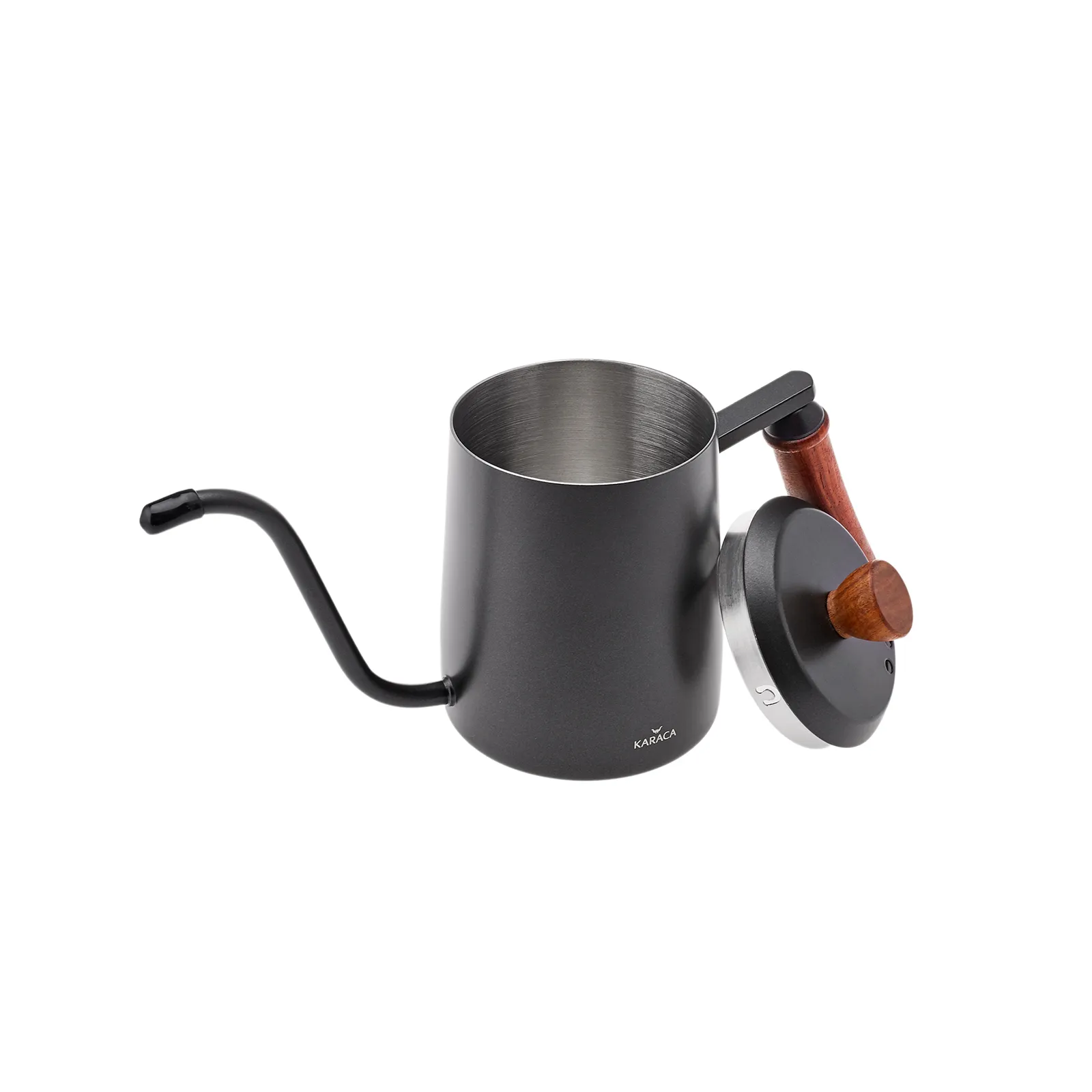 Karaca Stainless Steel Coffee Kettle, 600ml, Black Chestnut - Image 4