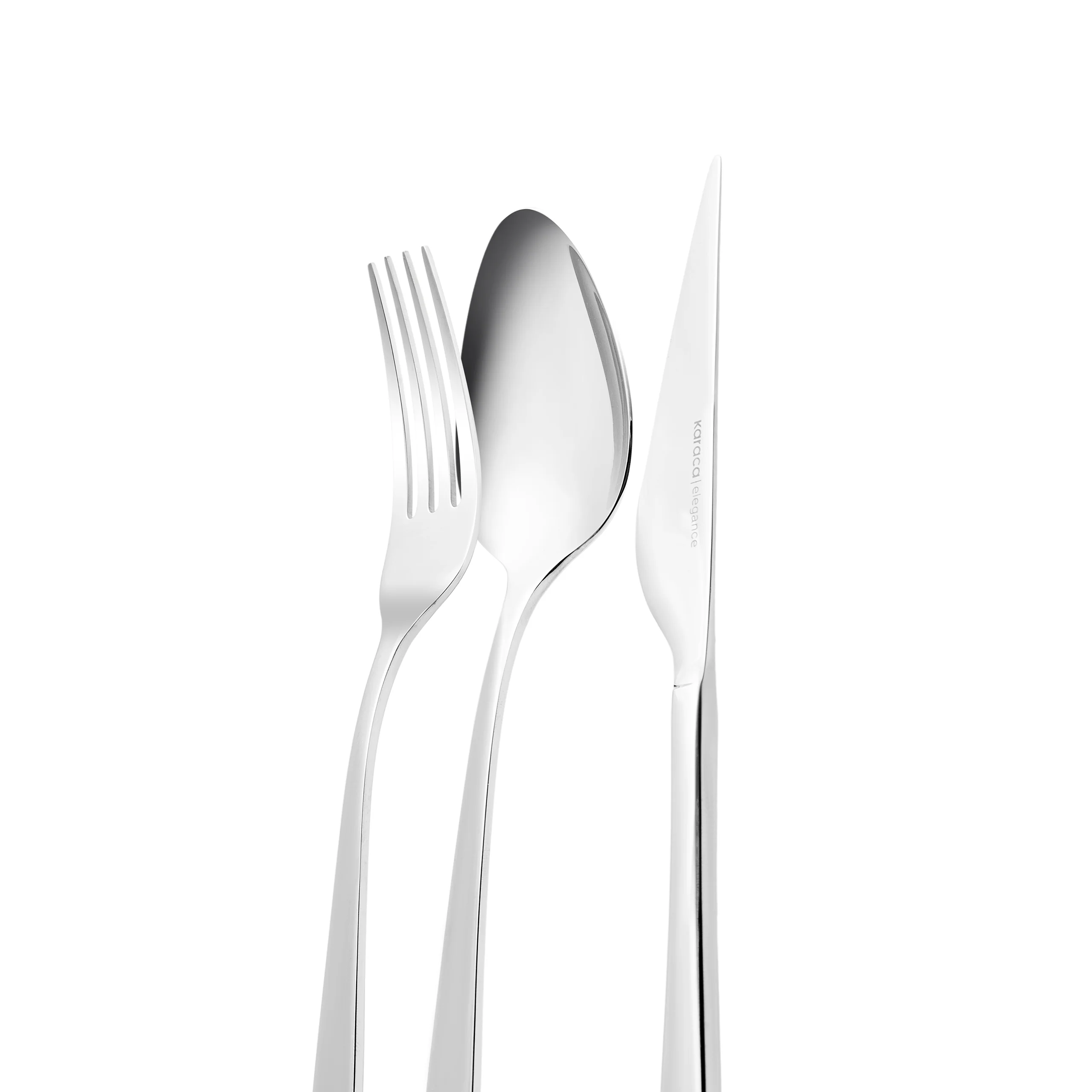 Karaca Nuova Stainless Steel 24-Piece Cutlery Set for 6 People, Silver - Image 11