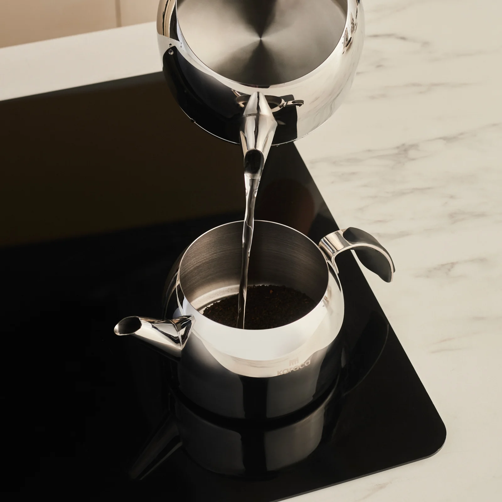 Karaca Stelly Stainless Steel Teapot Set, XL, Inox - Image 3