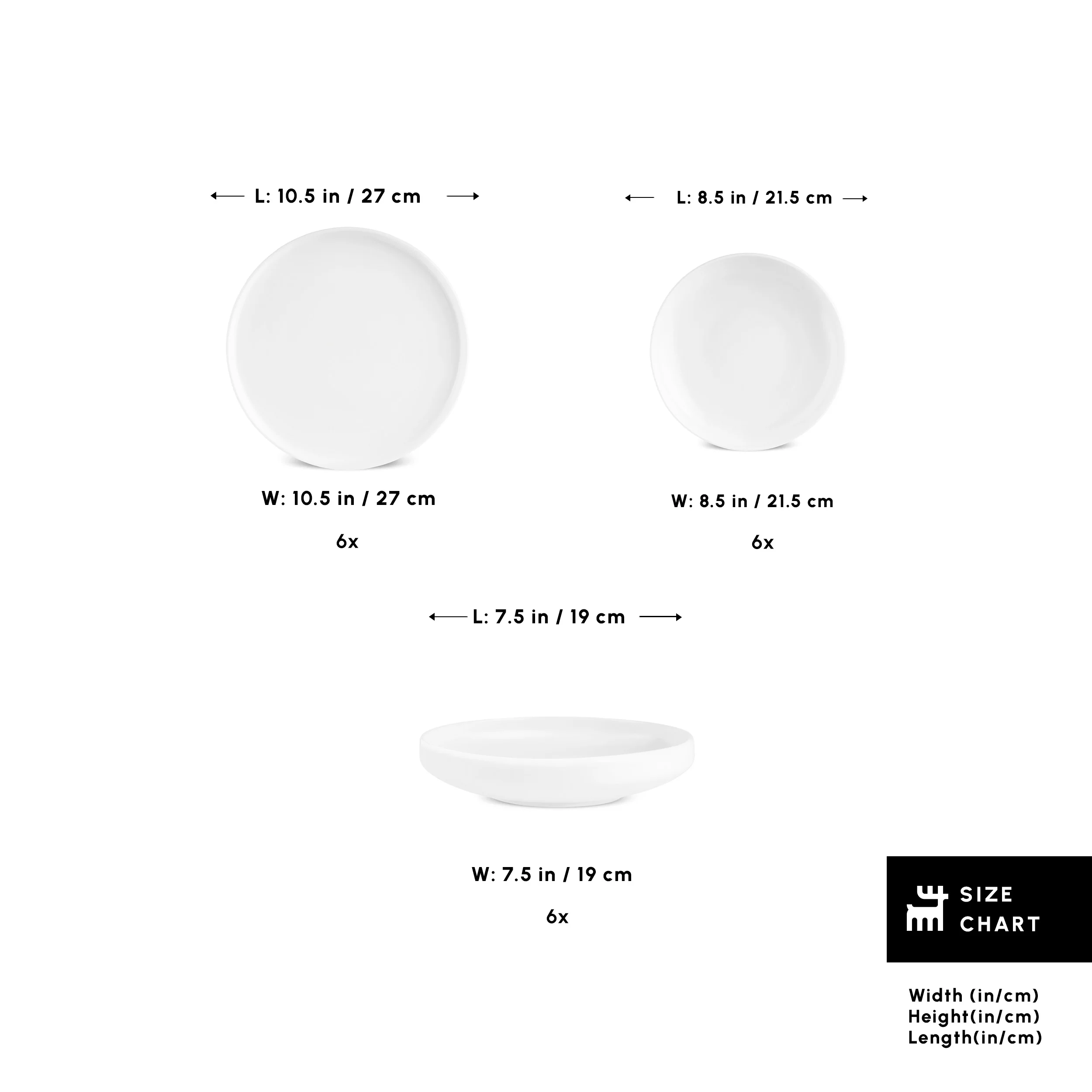 Karaca Stream Bone China Felix XL 18-Piece China Dinner Set for 6 People, White - Image 2