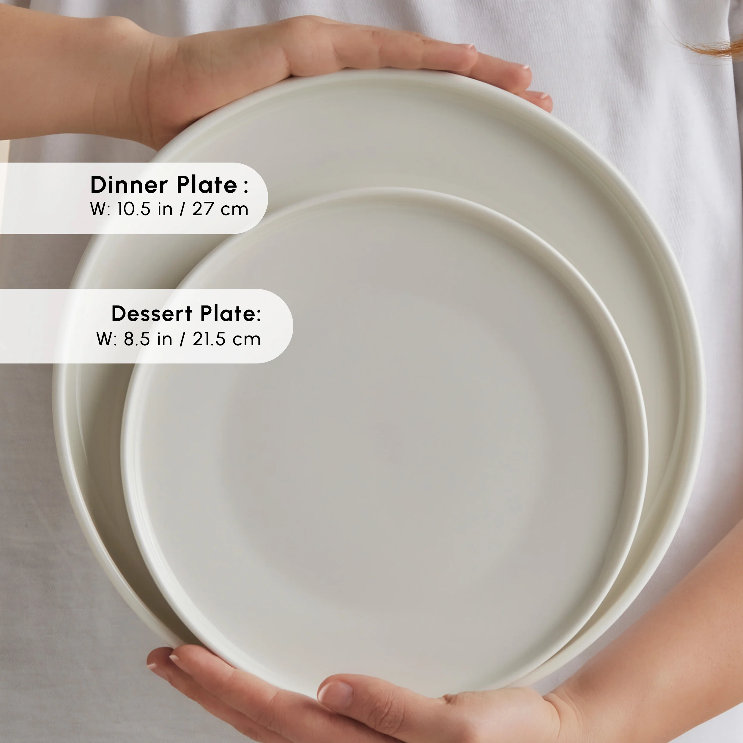 Karaca Stream Bone China Felix XL 18-Piece China Dinner Set for 6 People, White - Image 7
