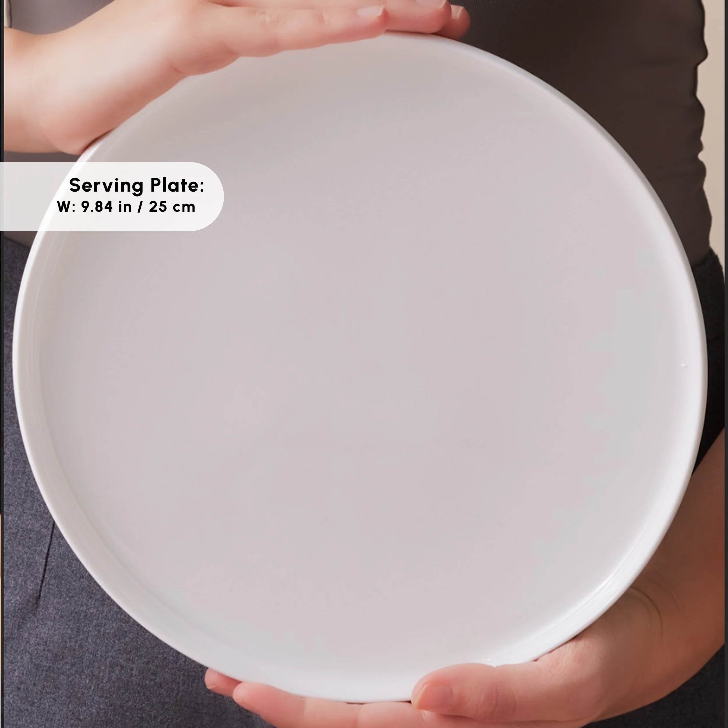 Karaca Stream Bone China Sunset 34-Piece Serveware Set for 6 People, White - Image 6