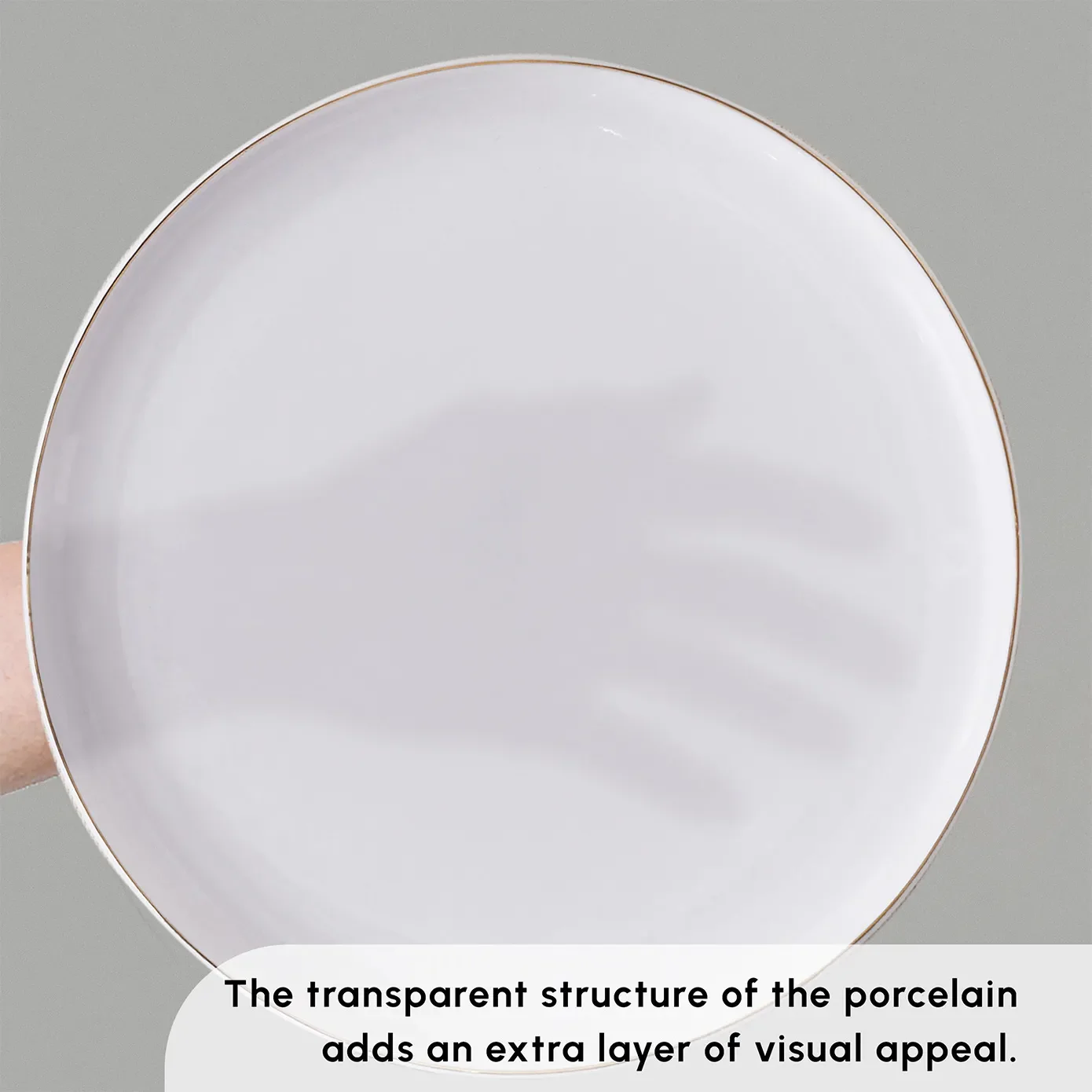 Karaca Stream Pure Hole 34-Piece Serveware Set for 6 People, White Gold - Image 5