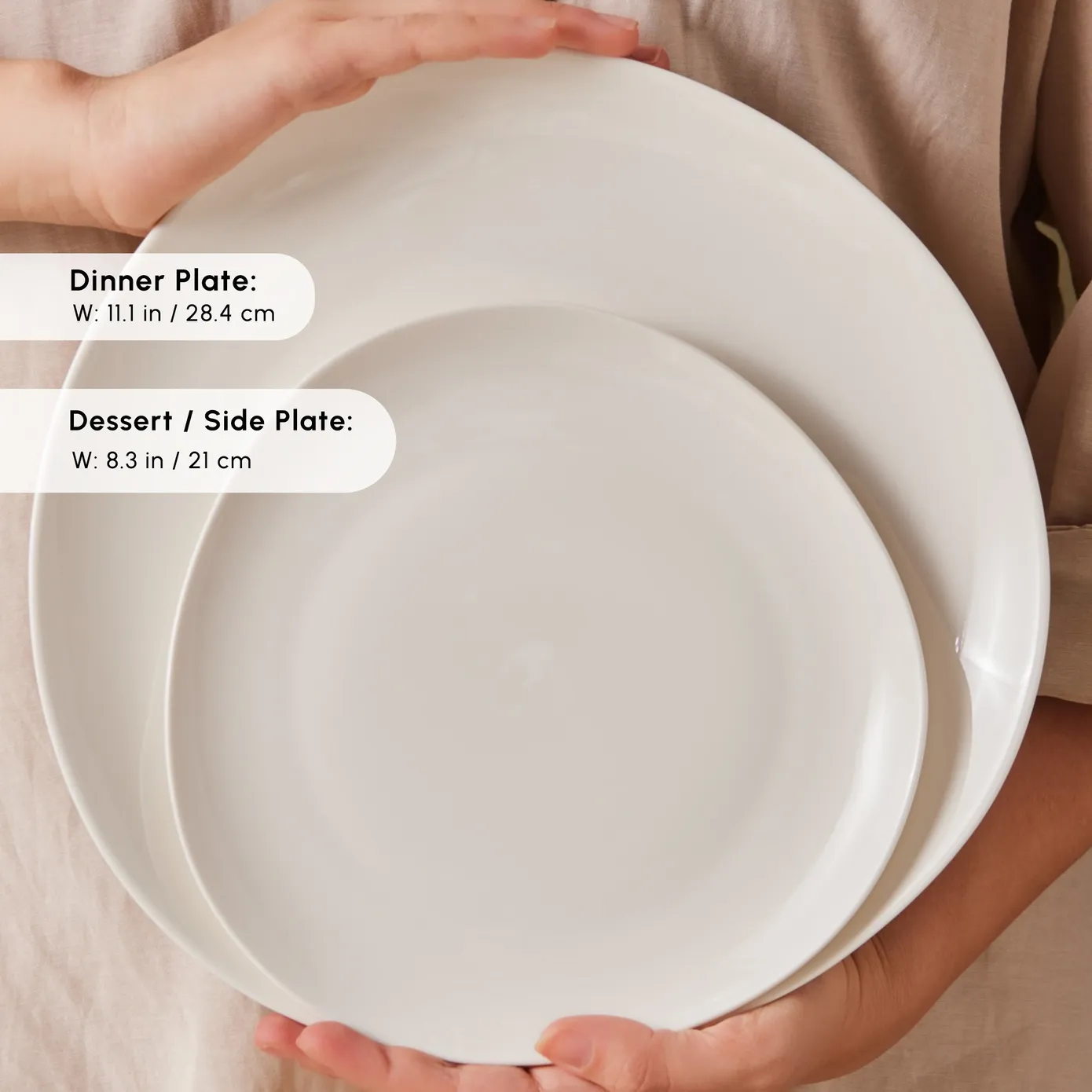 Karaca Stream Bone China Rubicon 24-Piece Dinner Set for 6 People, White - Image 7