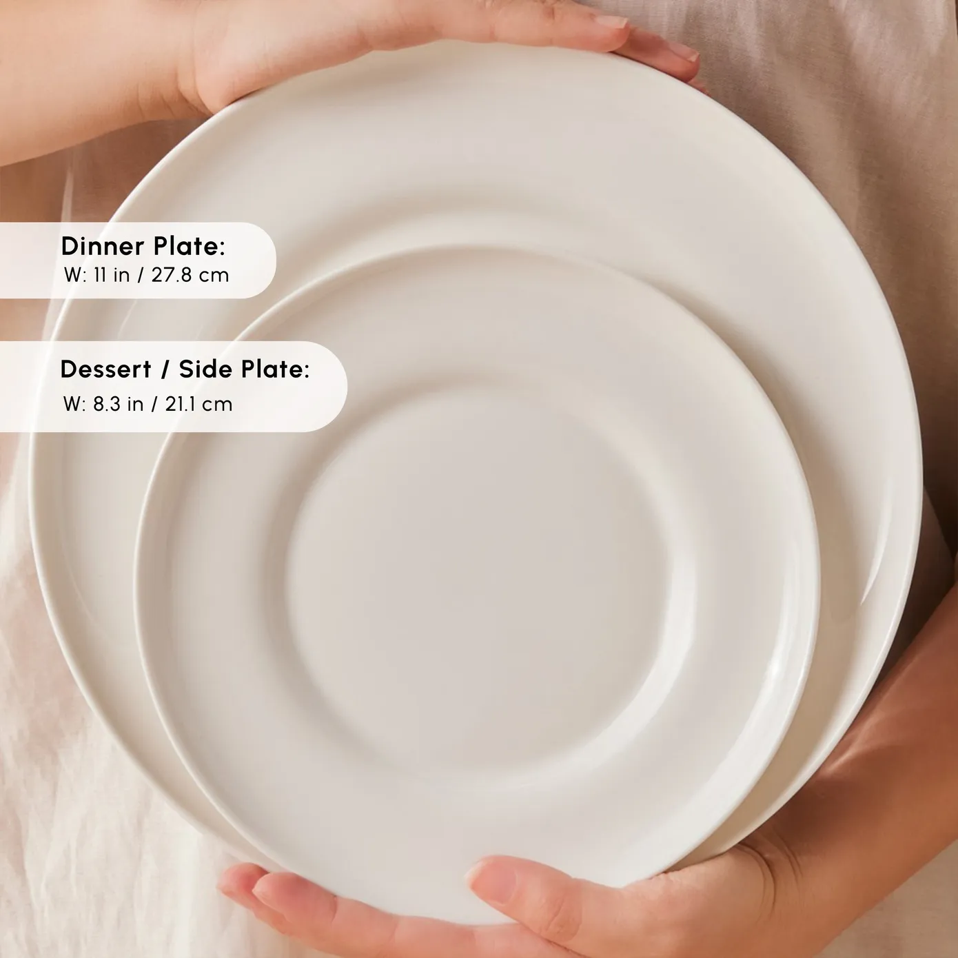Karaca Stream Bone China Selene 24-Piece Dinner Set for 6 People, White - Image 7
