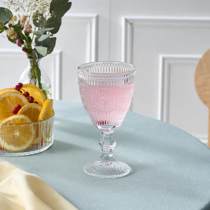 Karaca Sunflower Wine Glass, 309ml, Clear