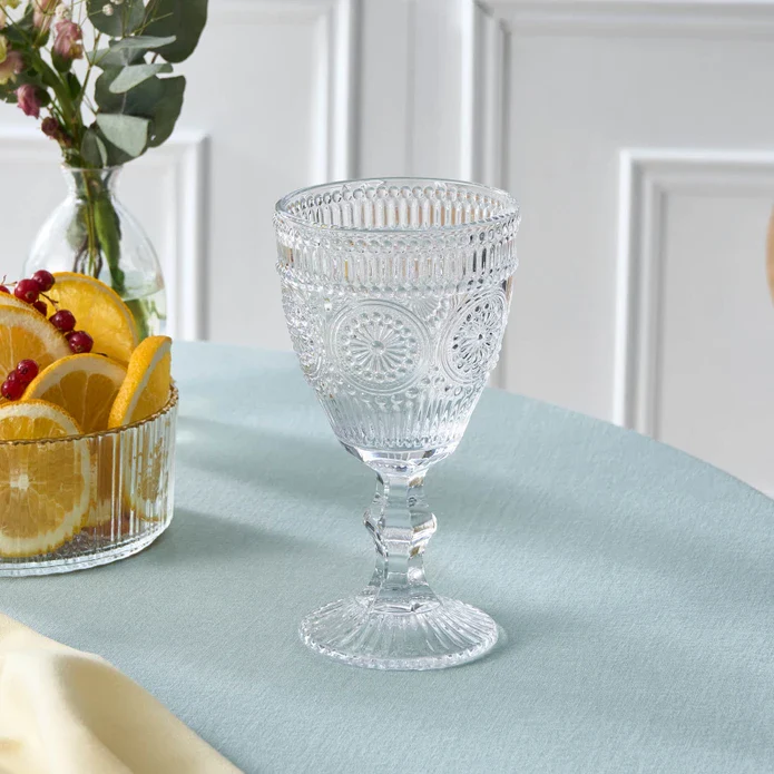 Karaca Sunflower Wine Glass, 309ml, Clear - Image 3