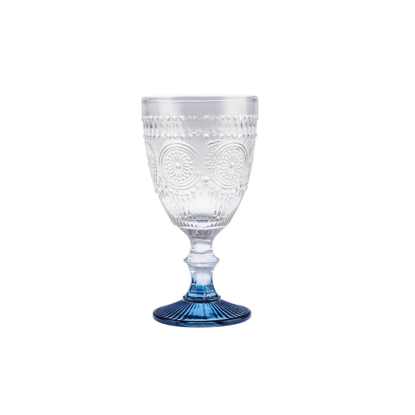Karaca Sunflower Wine Glass, 314ml, Blue - Image 4