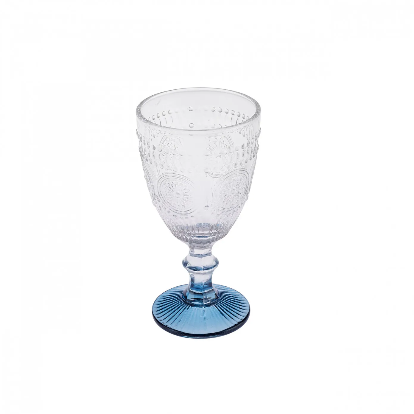 Karaca Sunflower Wine Glass, 314ml, Blue - Image 5