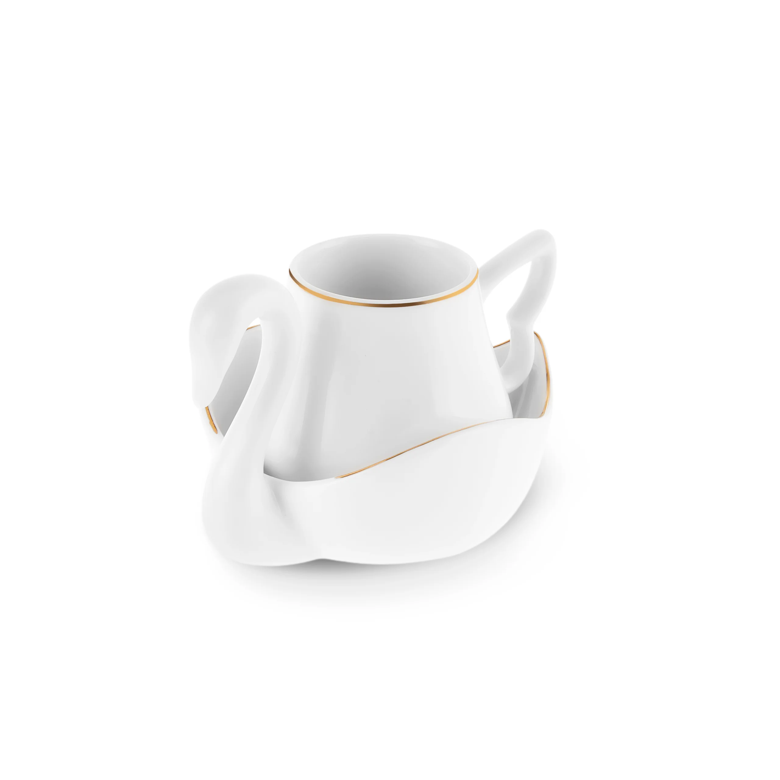 Karaca Swan 12-Piece Bone China Espresso Turkish Coffee Cup Set for 6 People, 90ml, Multi - Image 6