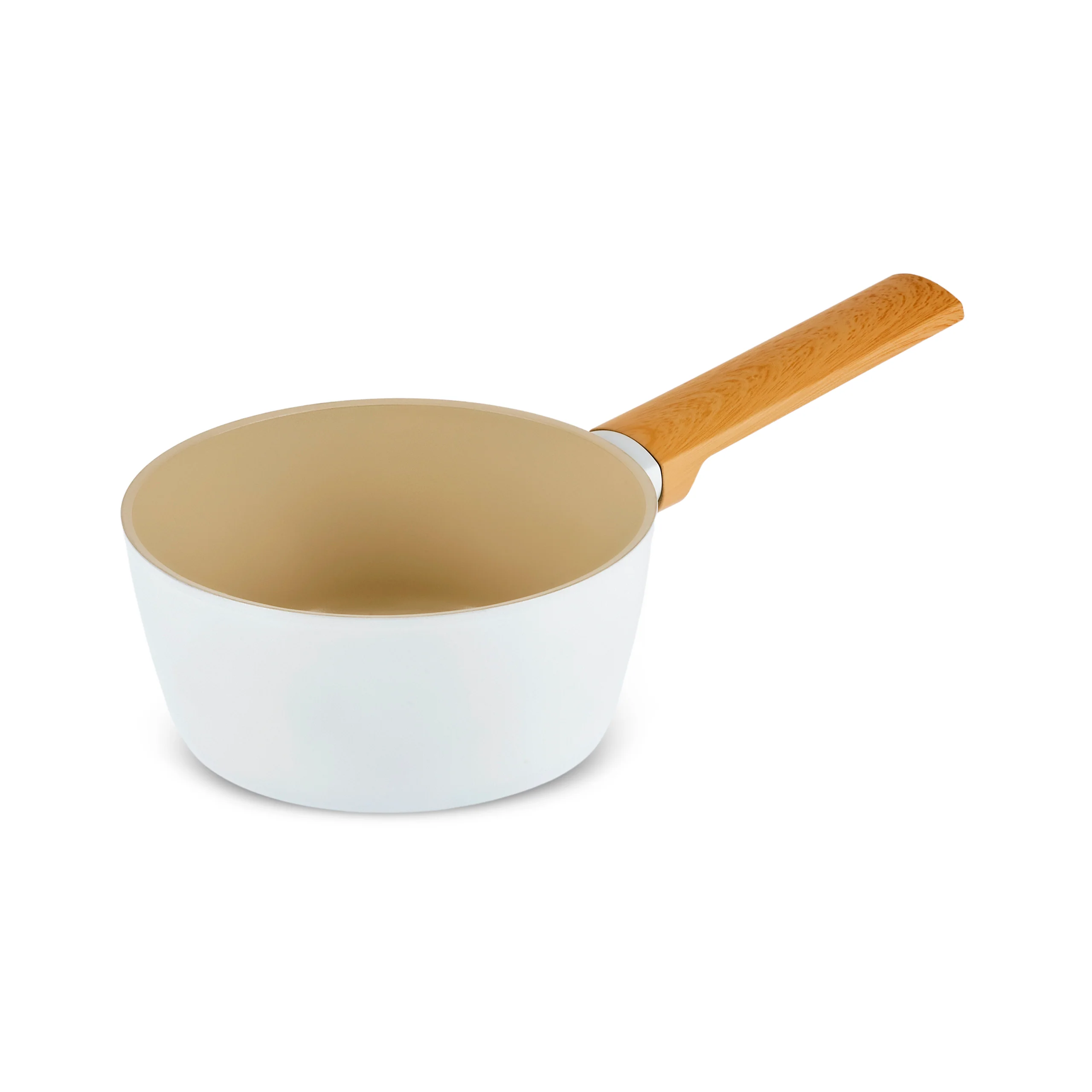 Karaca Swiss Crystal Almond Cream 12-Piece Non-Stick Induction Ceramic Cookware Set, Cream - Image 16