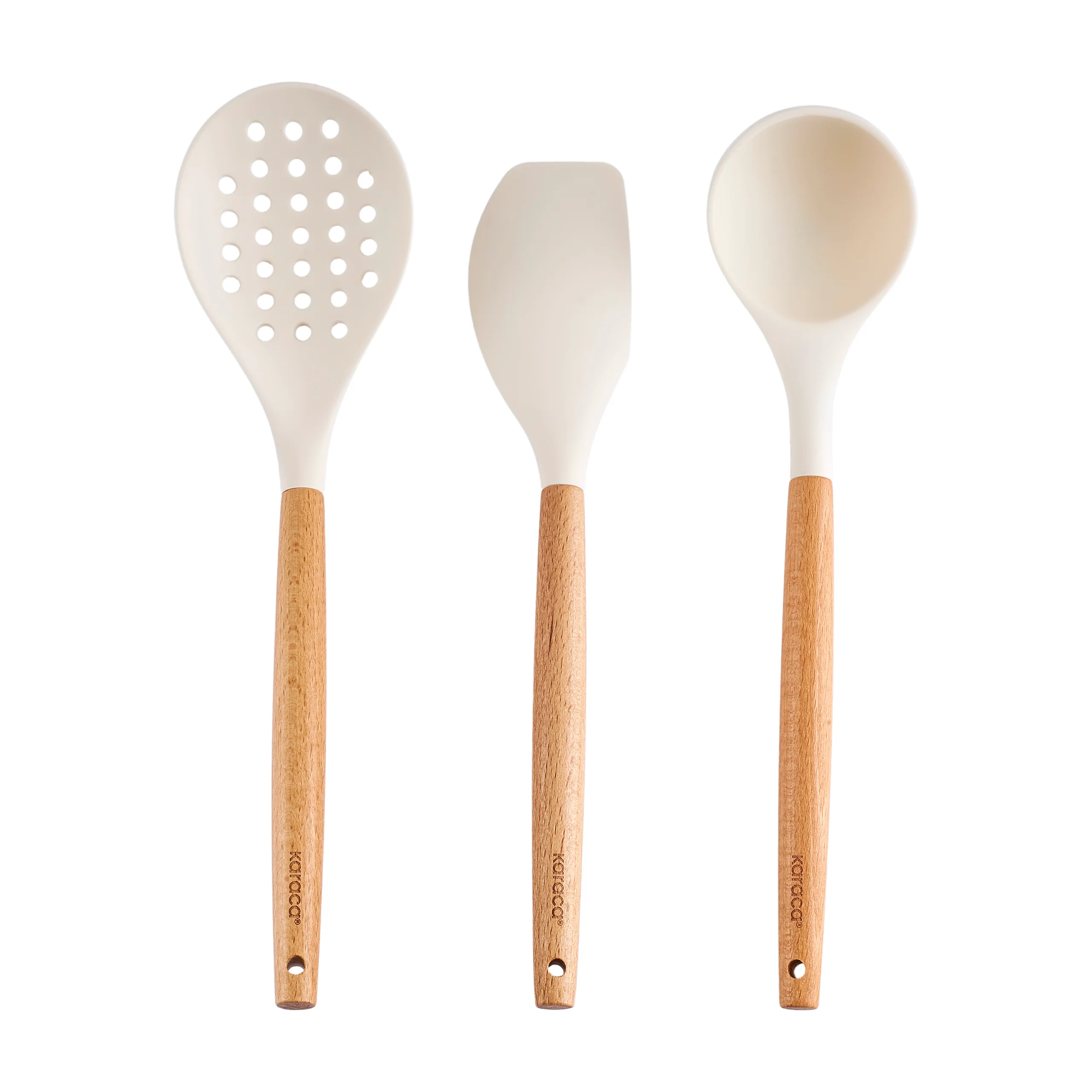 Karaca Swiss Crystal Almond Cream 12-Piece Non-Stick Induction Ceramic Cookware Set, Cream - Image 23