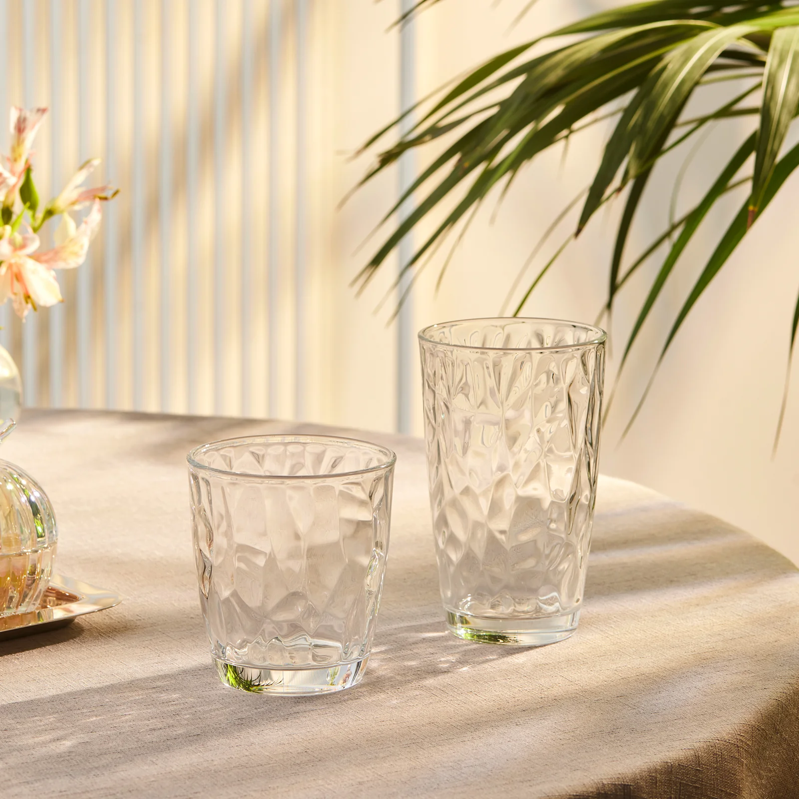 Karaca Terre Tumbler Glass, 370ml, Clear - Image 4