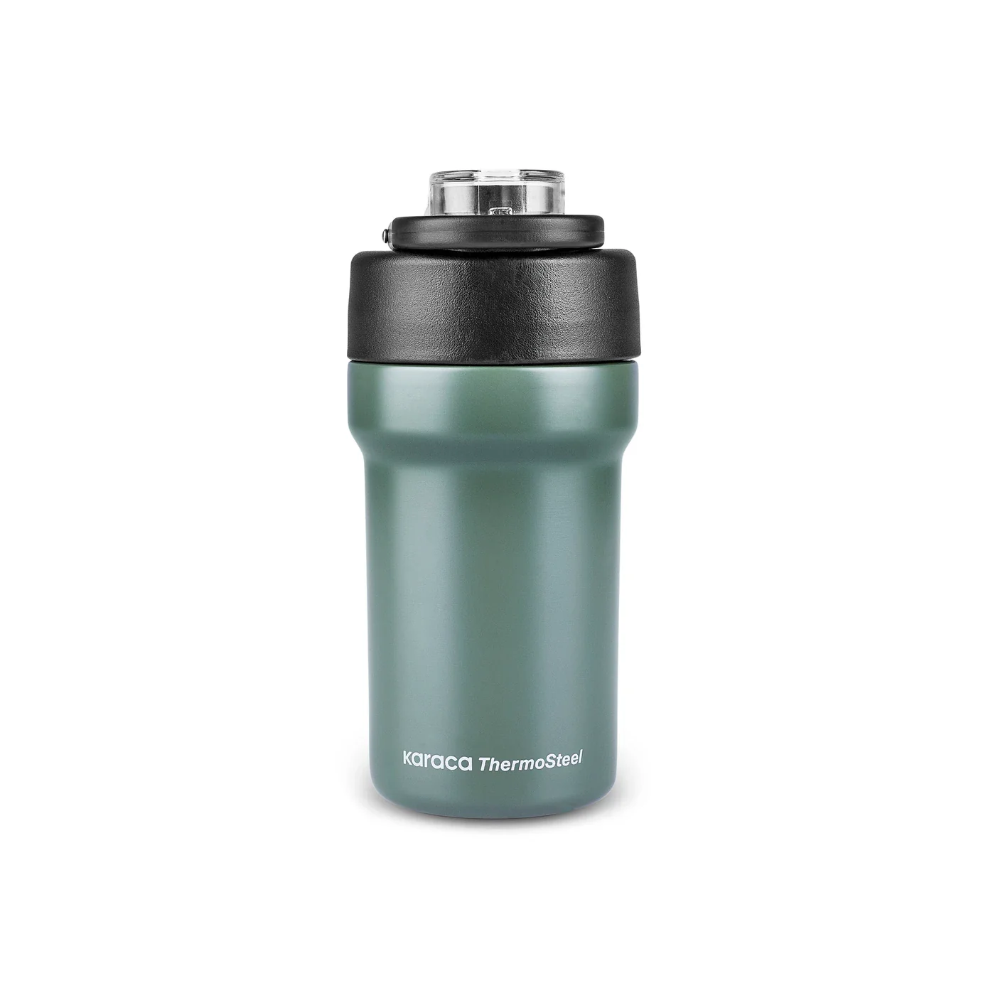 Karaca Thermosteel Camping 2-in-1 Stainless Steel Flask, 450ml, Khaki - Image 7