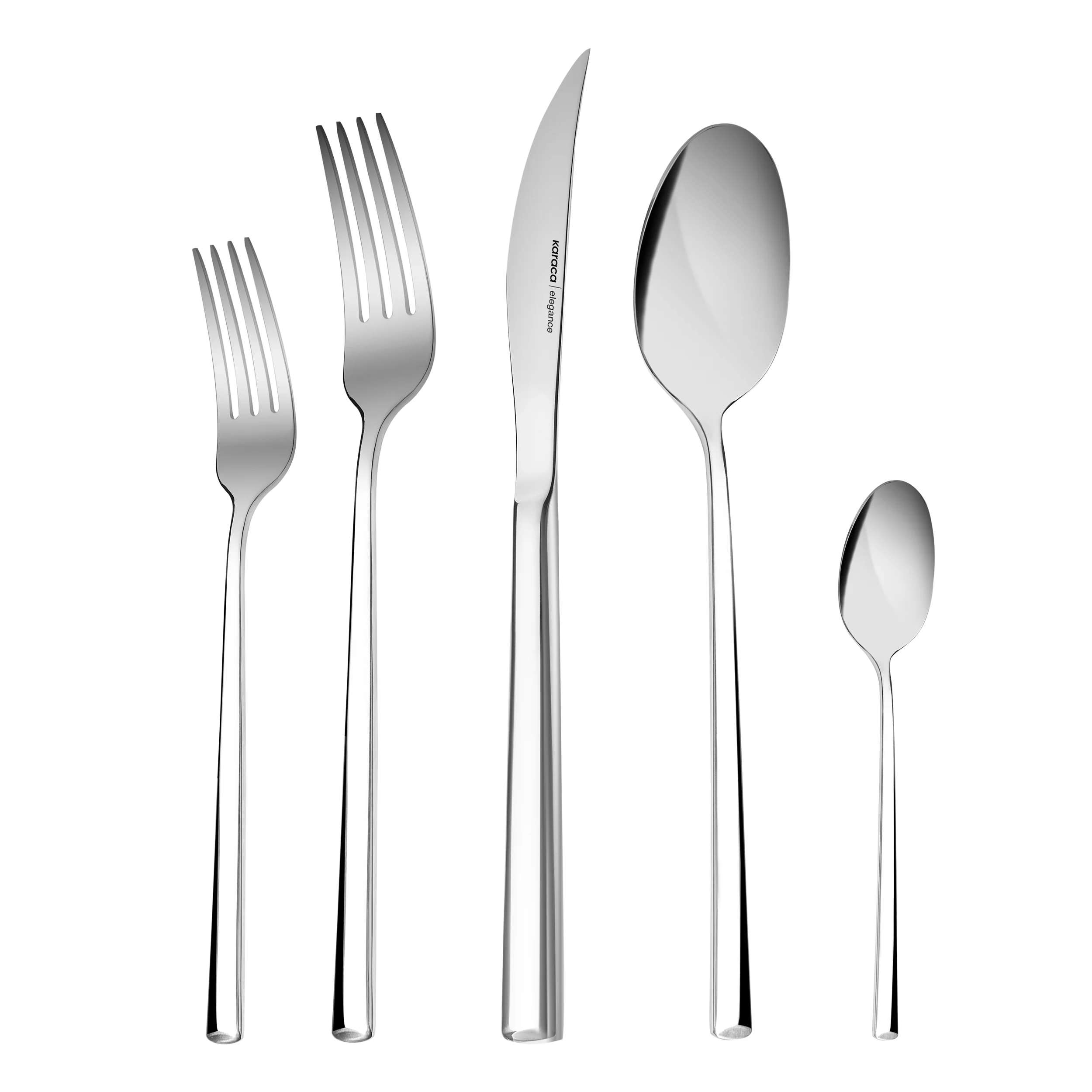 Karaca Tivoli 30-Piece Stainless Steel Cutlery Set for 6 People, Silver - Image 7