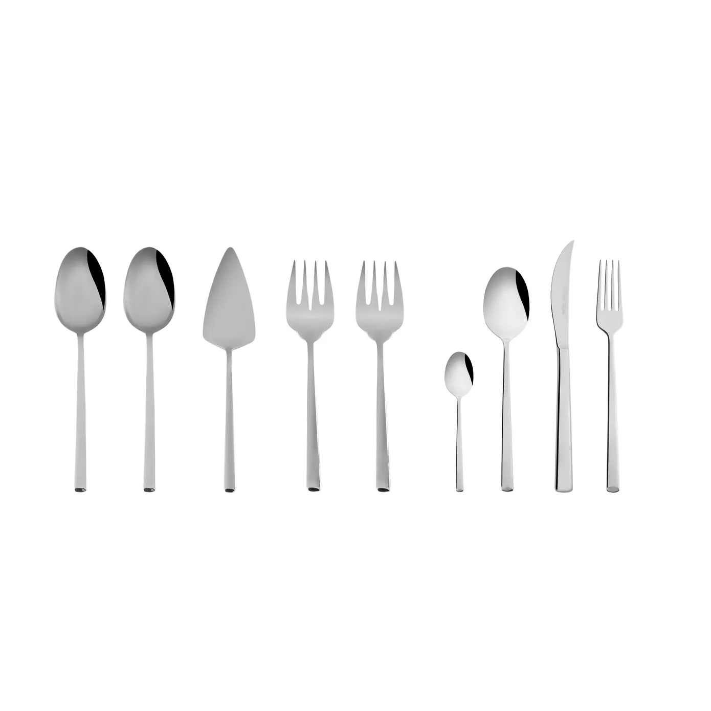 Karaca Tivoli 65-Piece Stainless Steel Cutlery Set for 12 People, Silver - Image 2