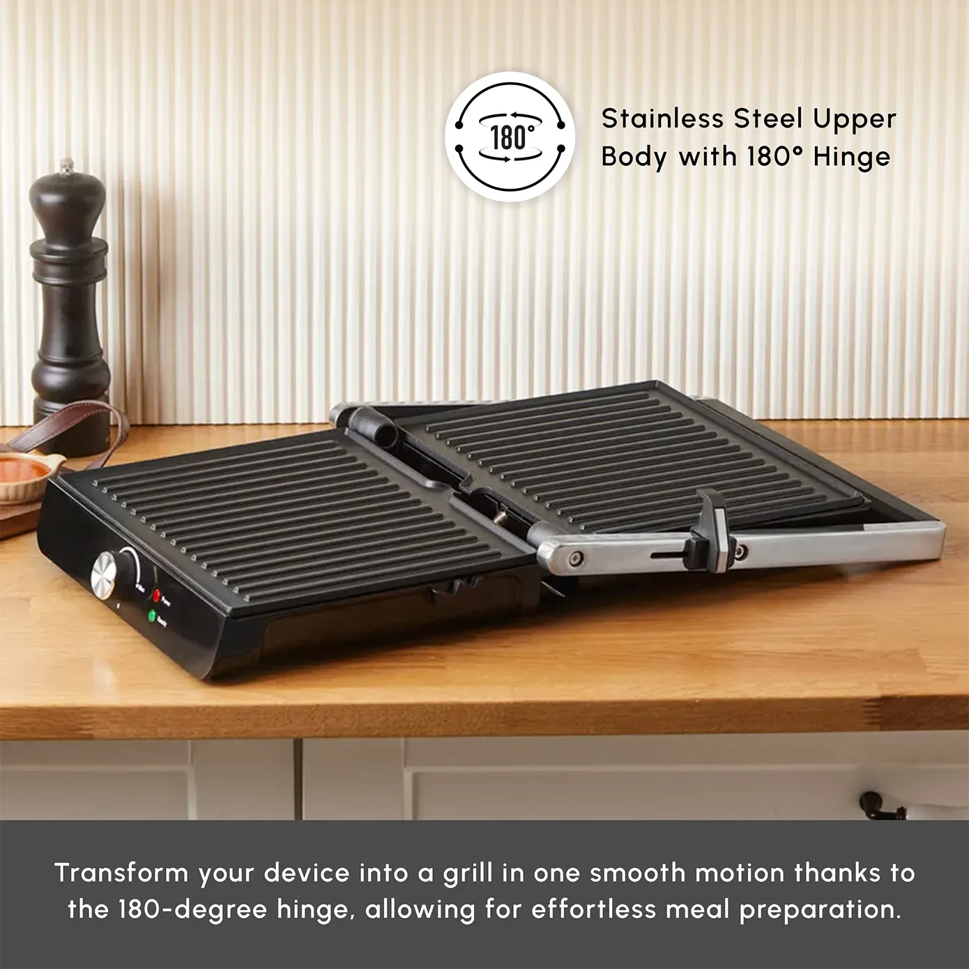 Karaca Toastmaster Grill and Sandwich Toaster, 2000W, Inox - Image 4