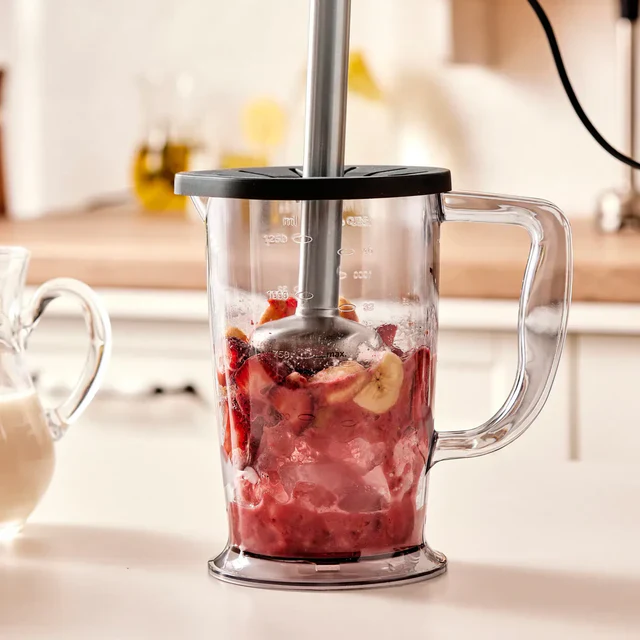 Karaca Mastermaid ProSteel Glass 8 in 1 Food Processor, 2500W, Rosegold - Image 8