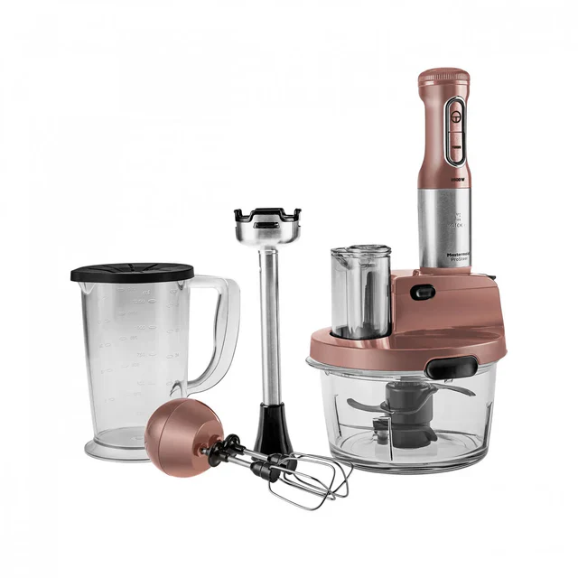 Karaca Mastermaid ProSteel Glass 8 in 1 Food Processor, 2500W, Rosegold - Image 9