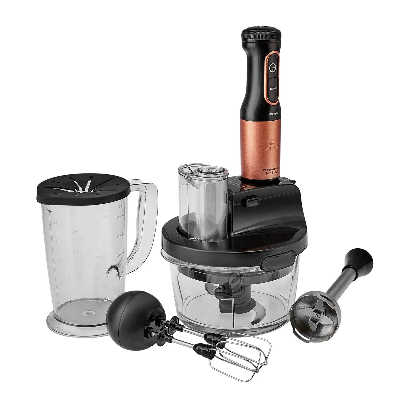 Karaca Mastermaid ProSteel Glass Food Processor, 2500W, Black Copper - Image 6